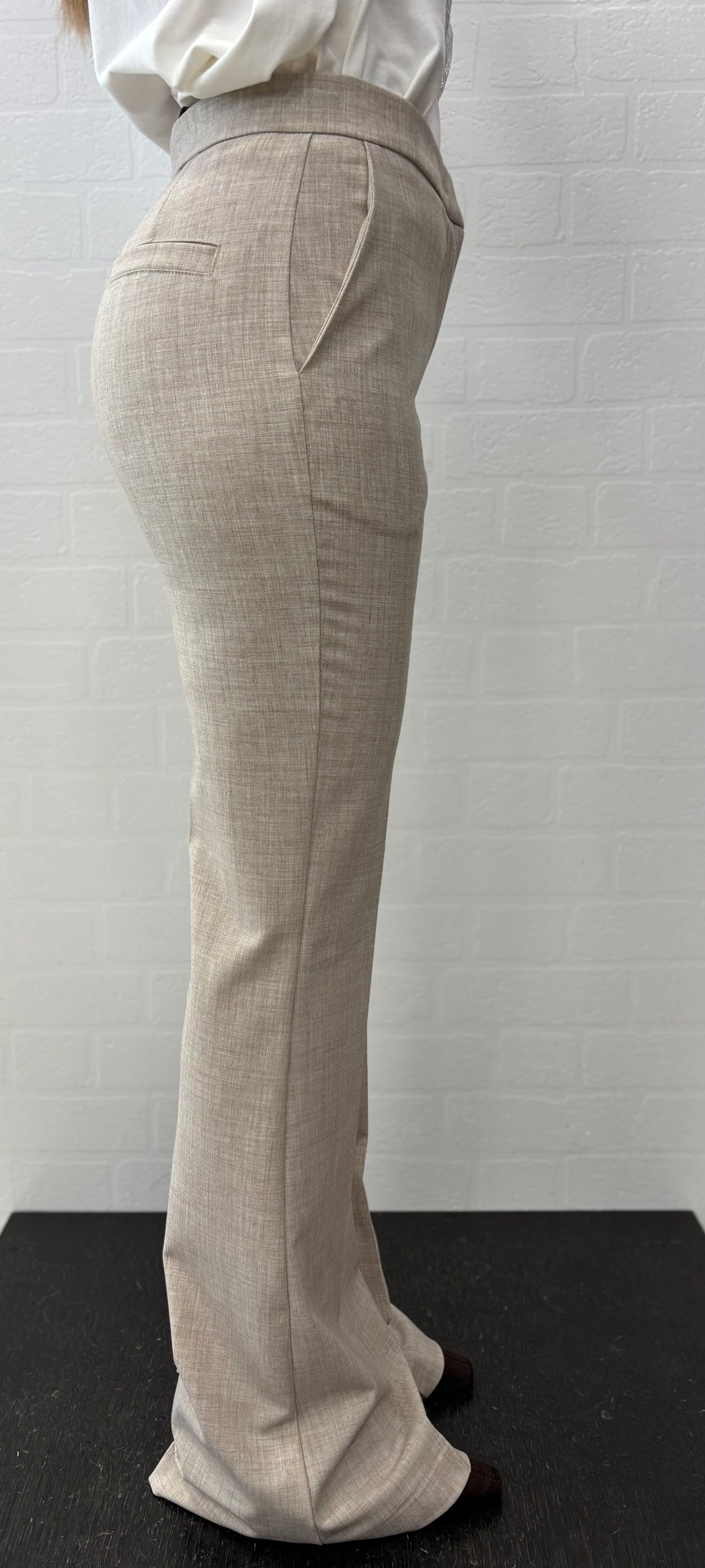 Maryley Pantalone zampetta BEIGE