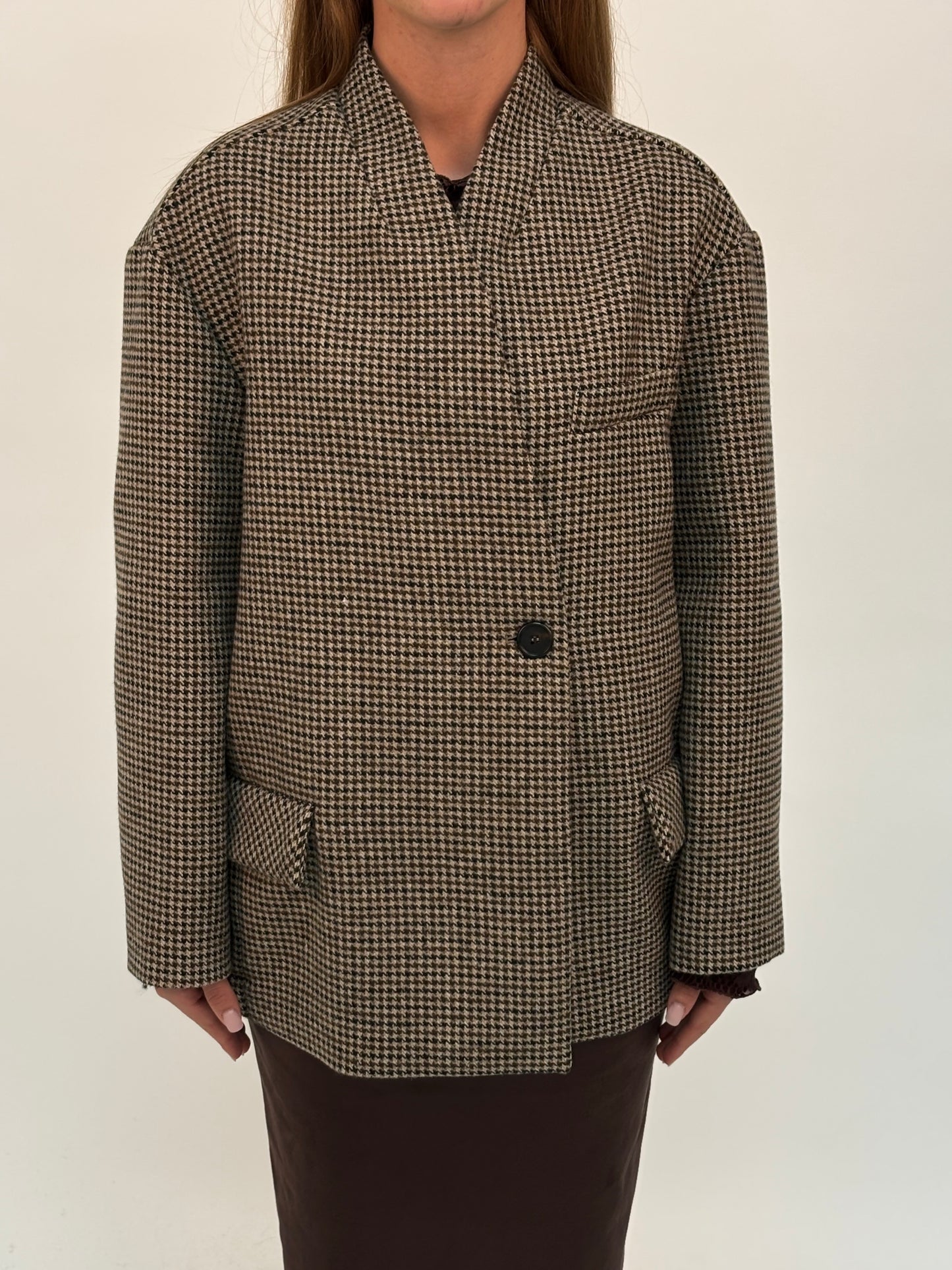 Dixie Giacca corta pied de poule NERO/MARRONE/BEIGE