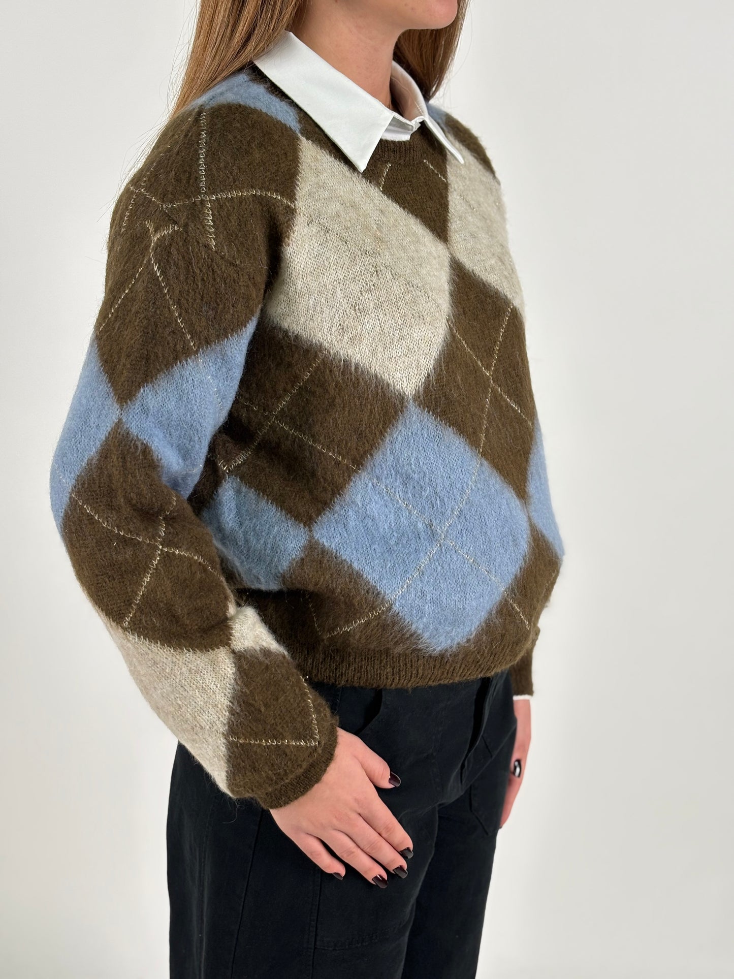 Eco Maglia rombi MULTICOLOR