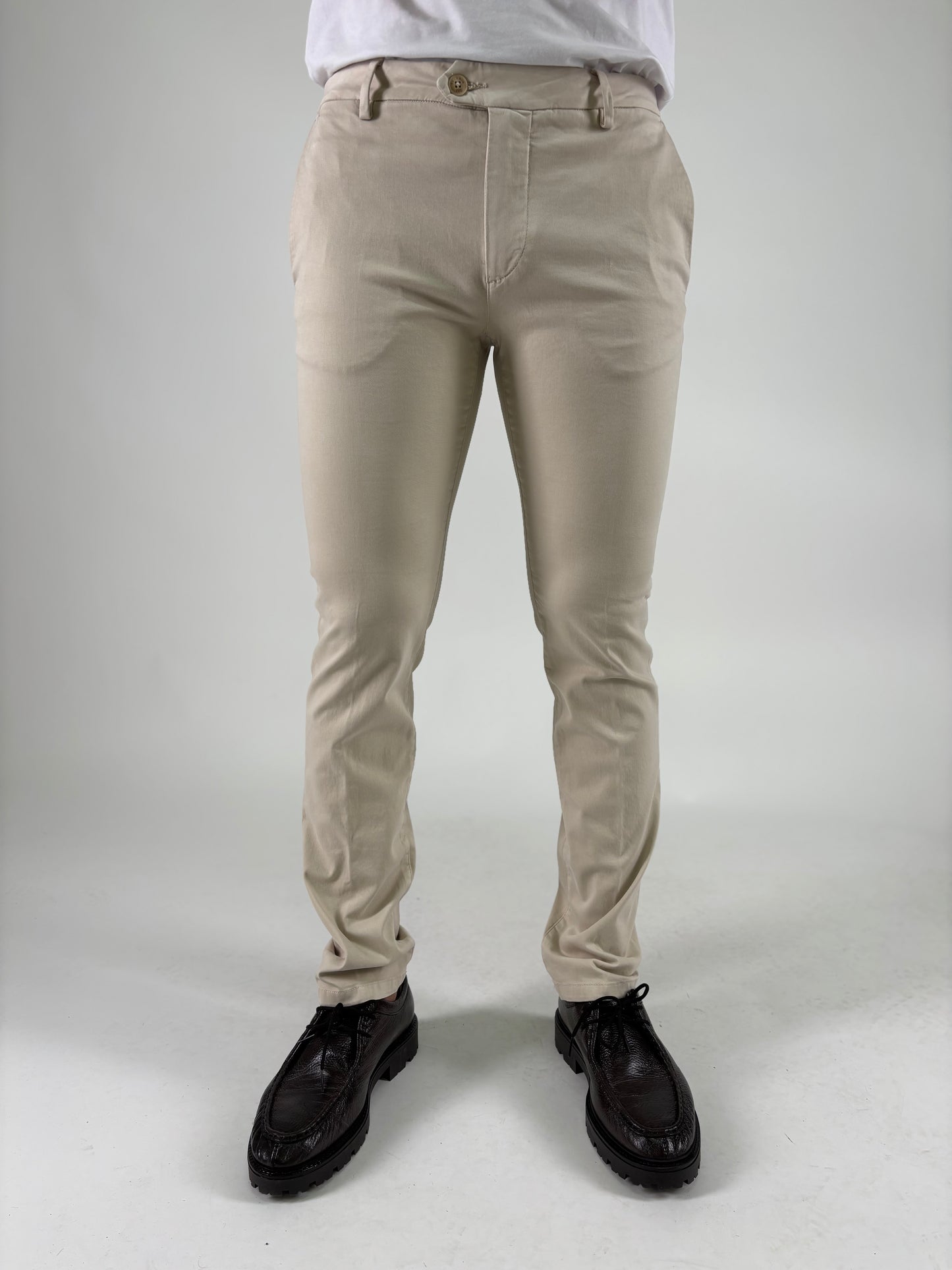 Teleria Zed Pantalone slim PANNA