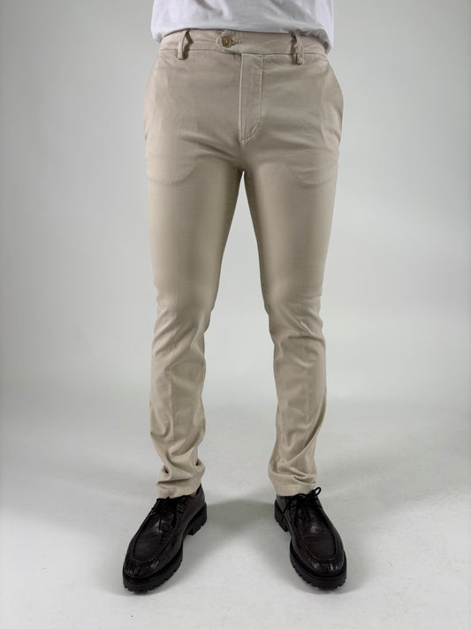 Teleria Zed Pantalone slim PANNA