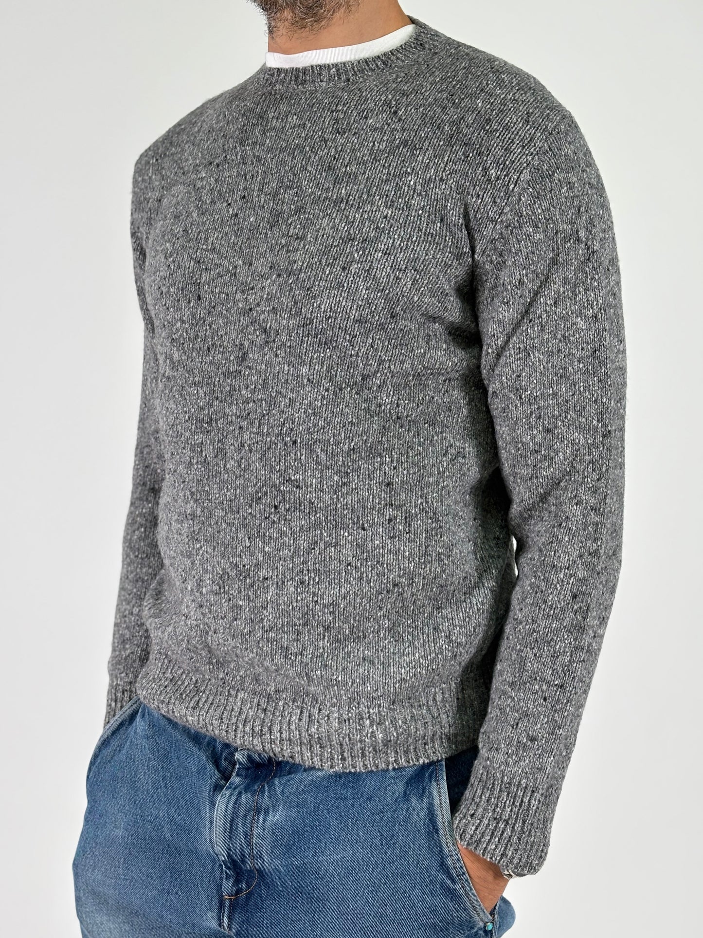 Retois Maglia girocollo melange GRIGIO