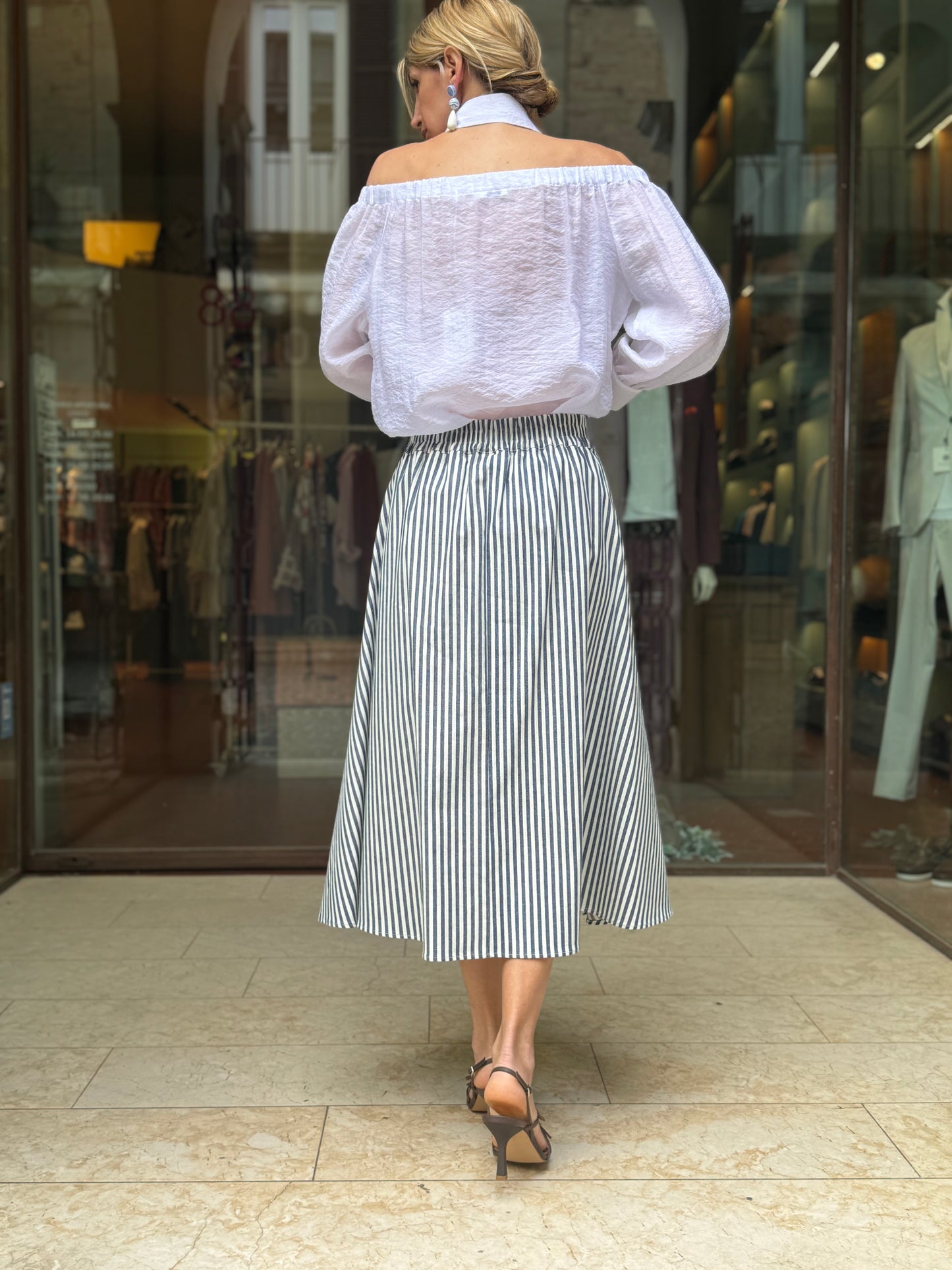 MERCI' gonna rigata BIA/BLU