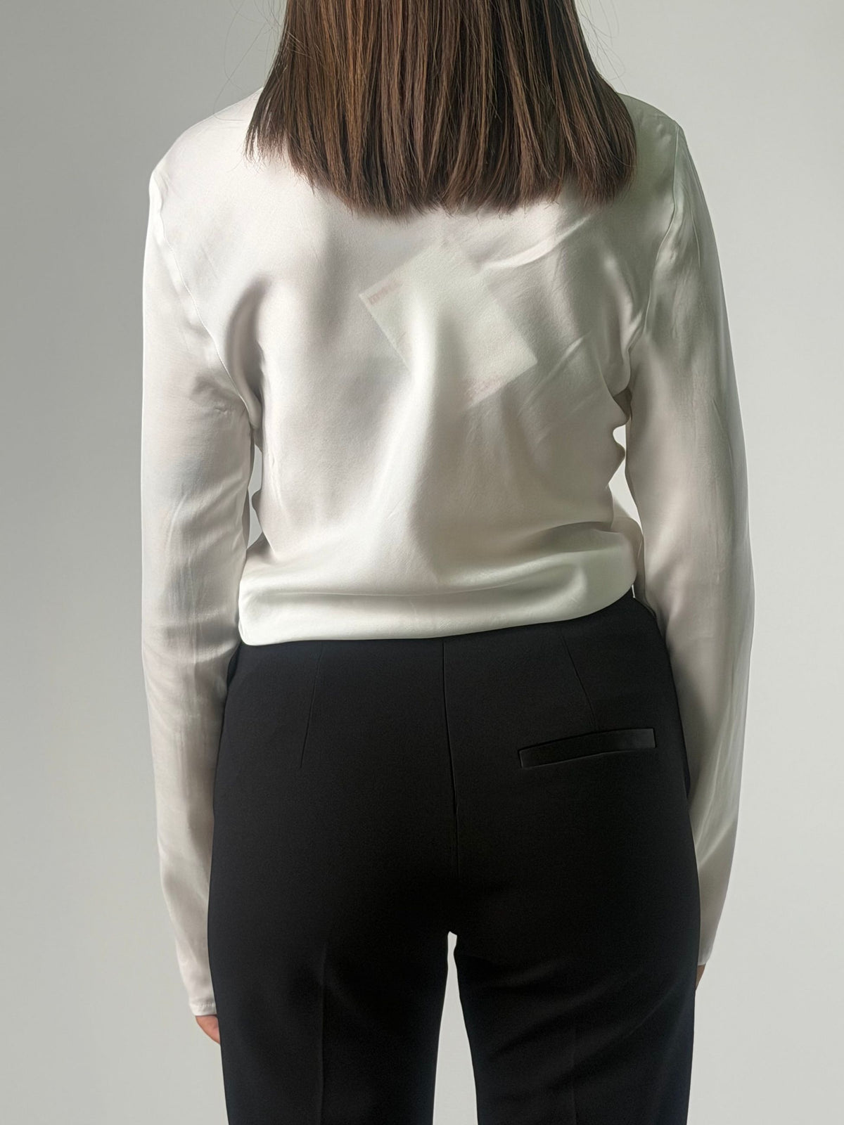 Blusa ml in viscosa con collo