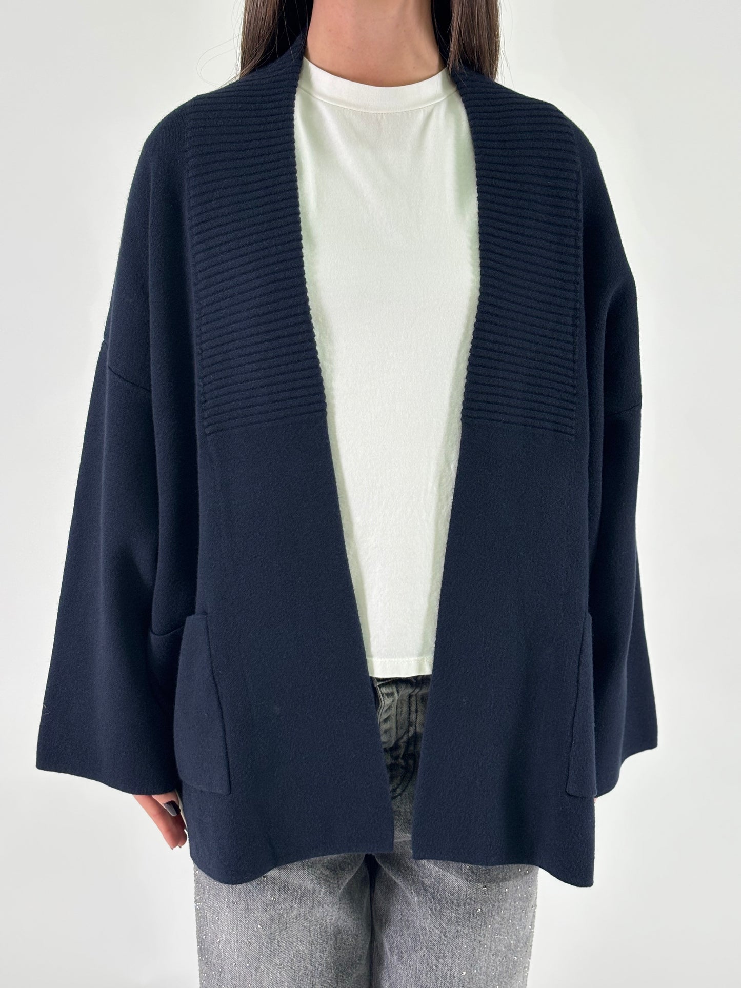 Myastreet Cardigan cropped BLU