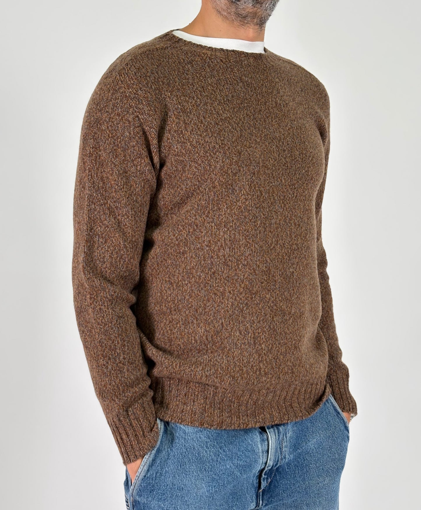 Retois Maglia ml girocollo melange GRIGIO/RUGGINE