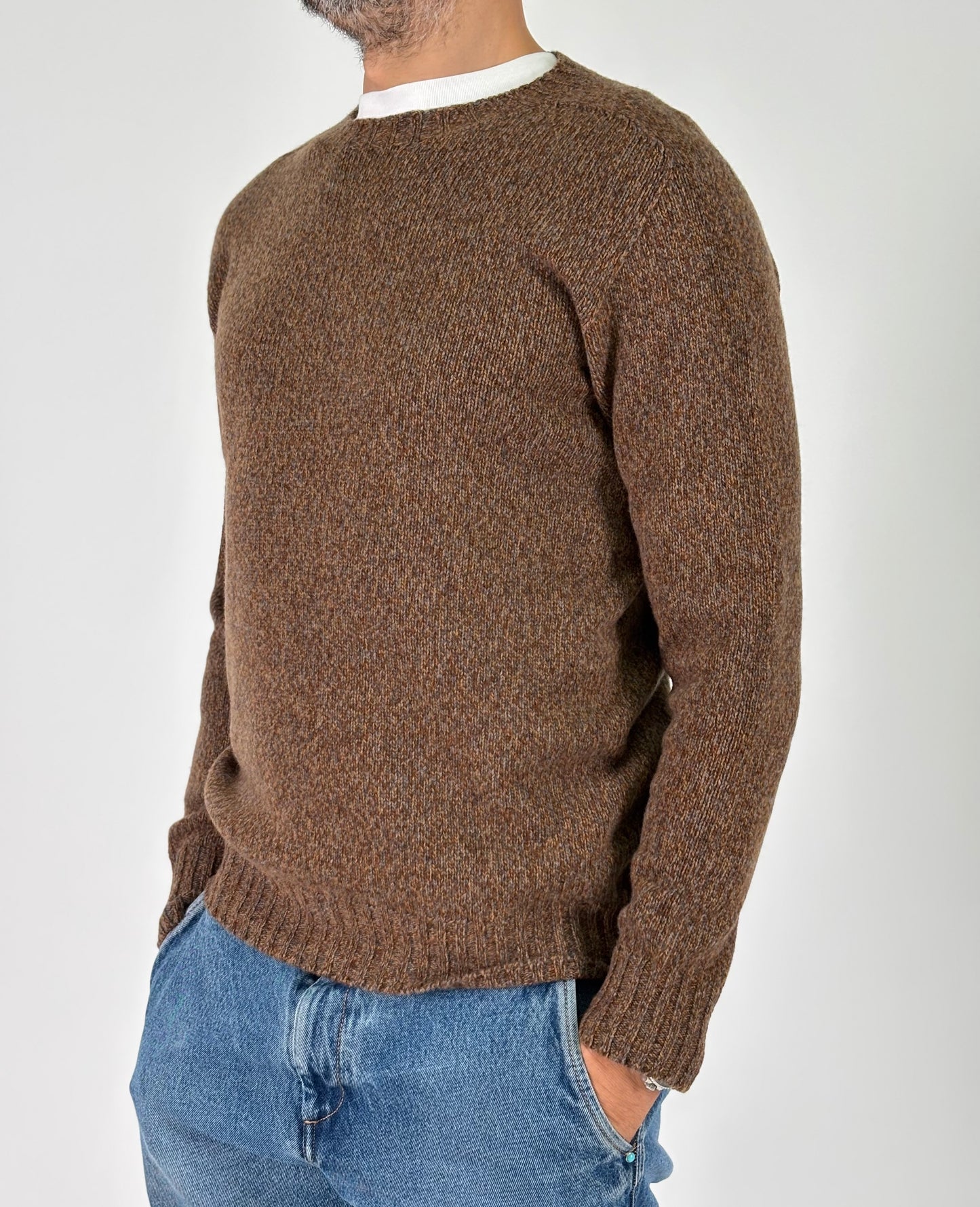 Retois Maglia ml girocollo melange GRIGIO/RUGGINE