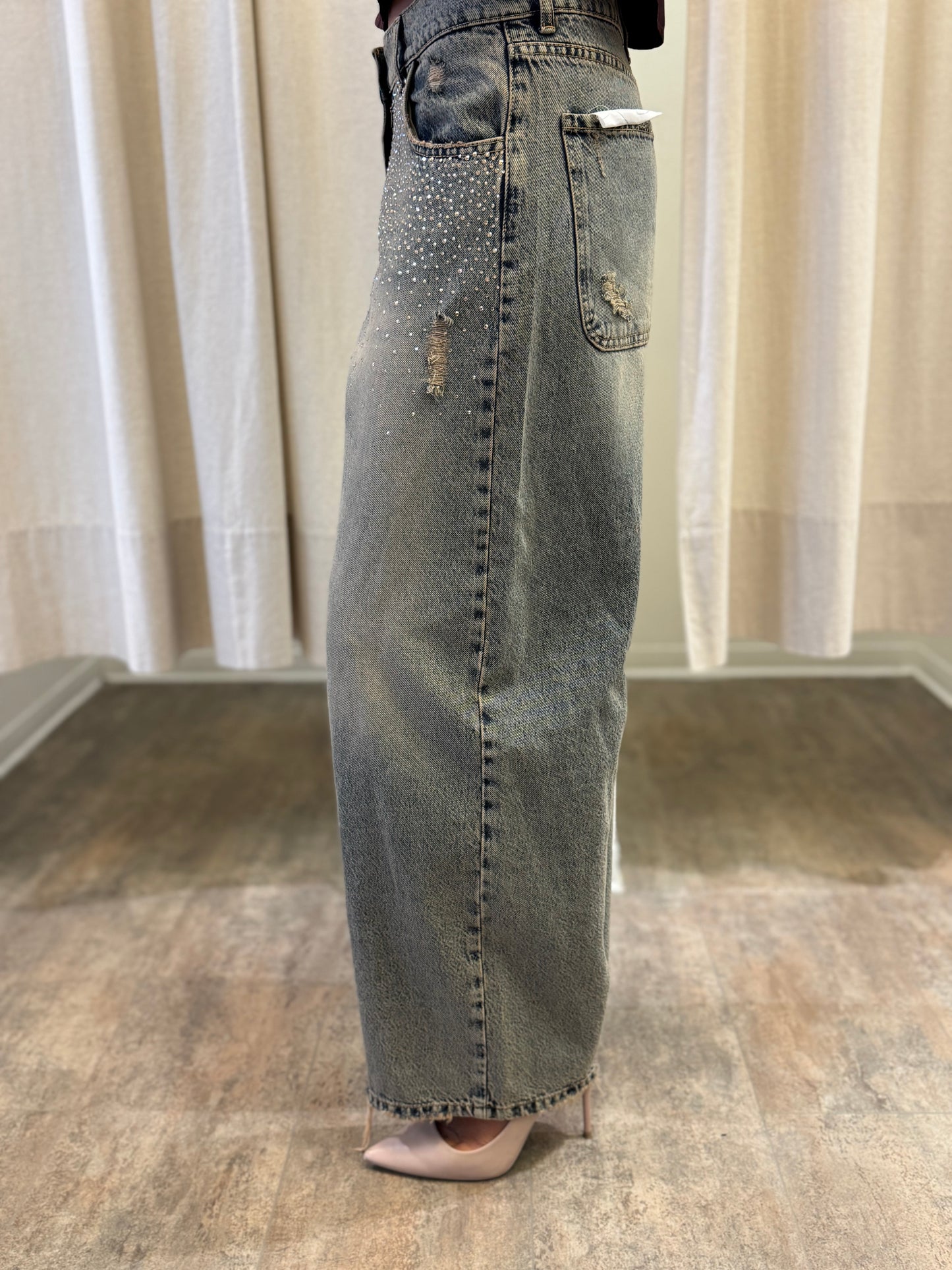 Haveone Jeans mod. Bella con strass DENIM
