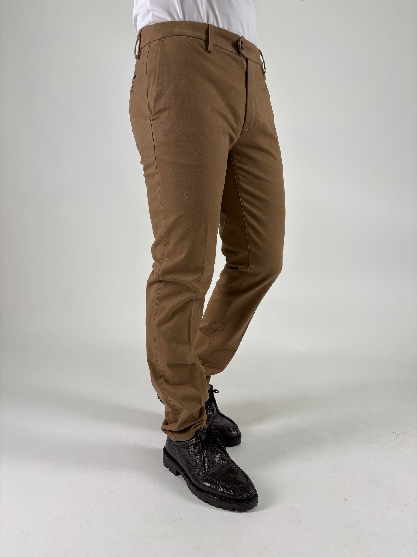 Teleria Zed Pantalone slim con tasca pocket CAMMELLO