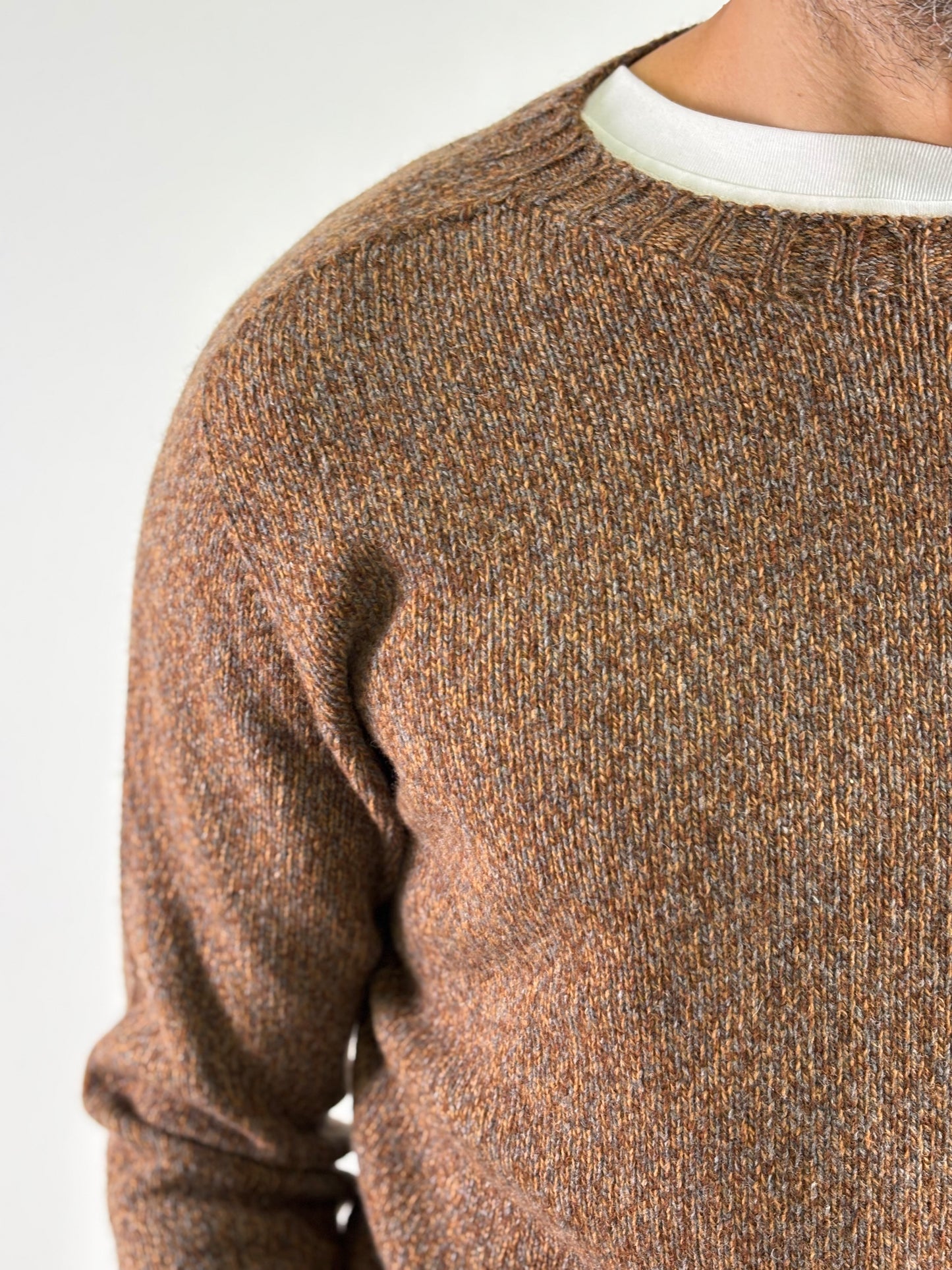 Retois Maglia ml girocollo melange GRIGIO/RUGGINE