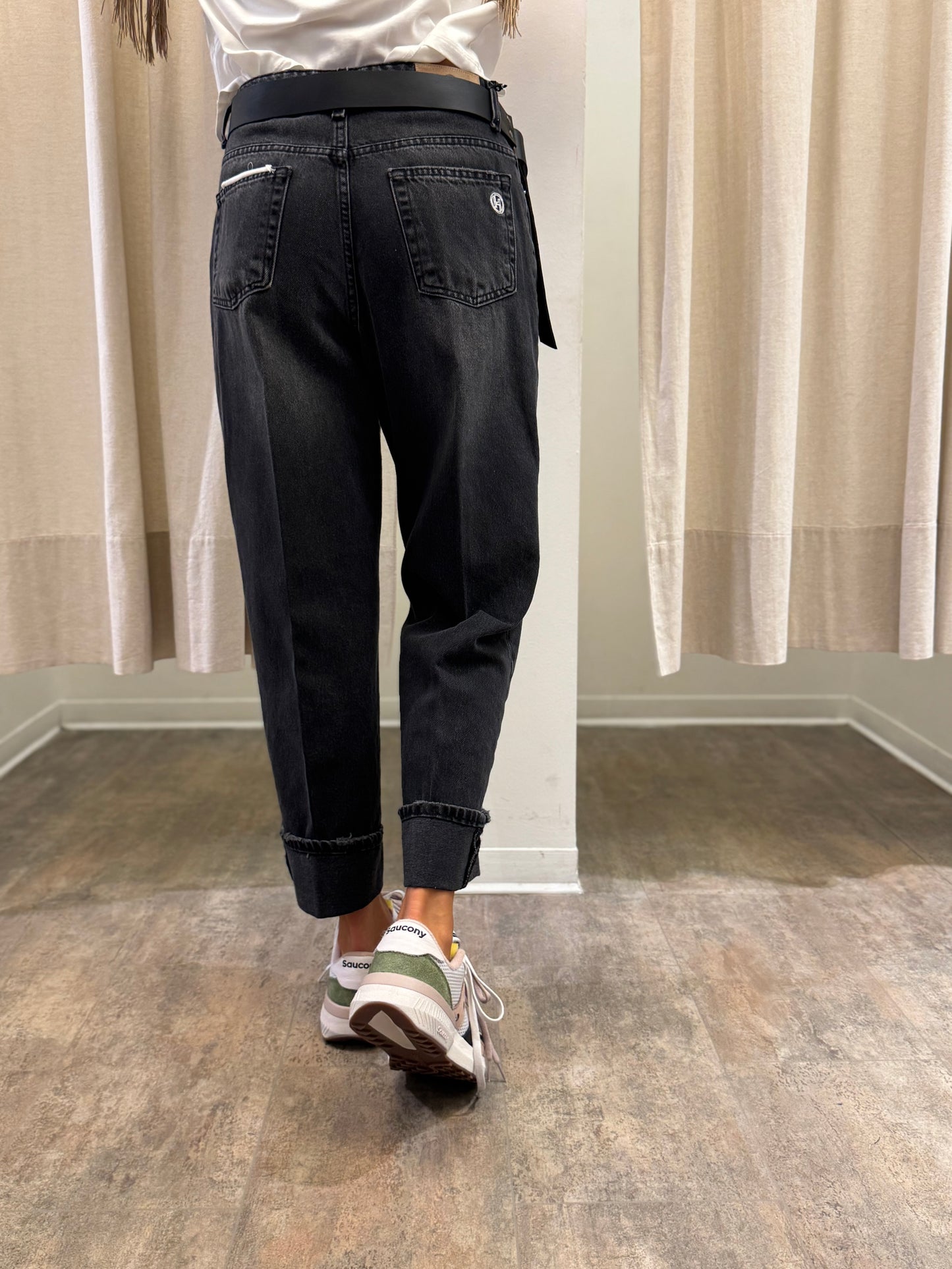 Haveone Jeans mod. Mandy+ cintura NERO