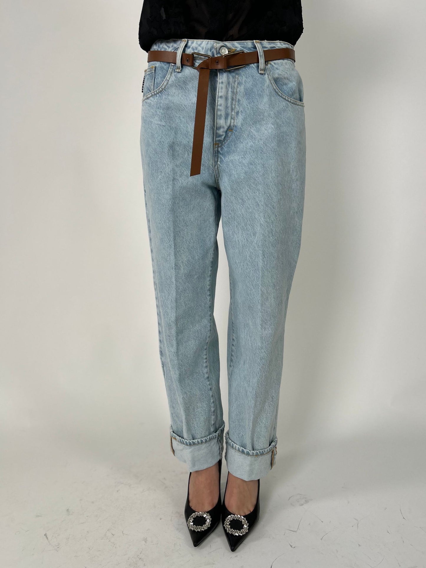 Jeans modello Mandy lavaggio chiaro