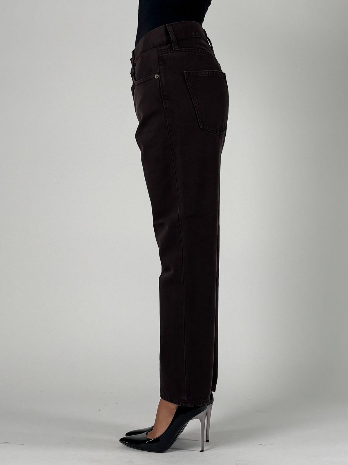 Jeans fit cropped vita media