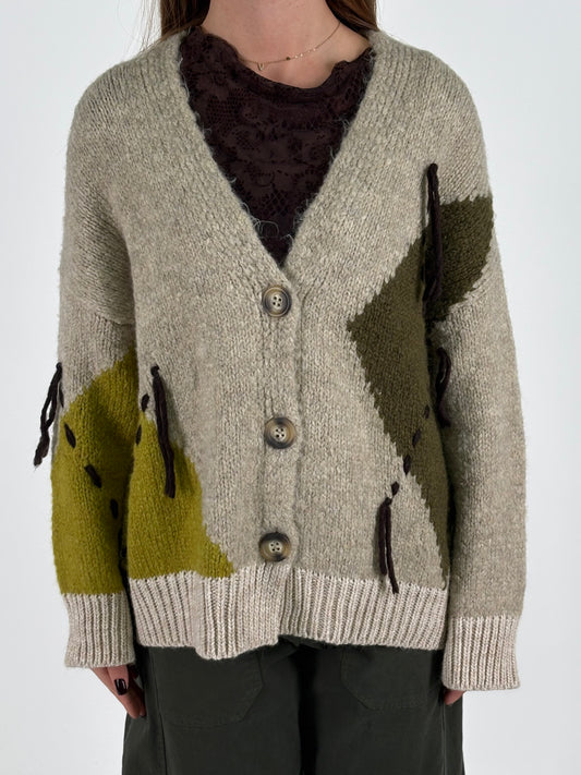 Eco Maglia jacquard girocollo MULTICOLOR