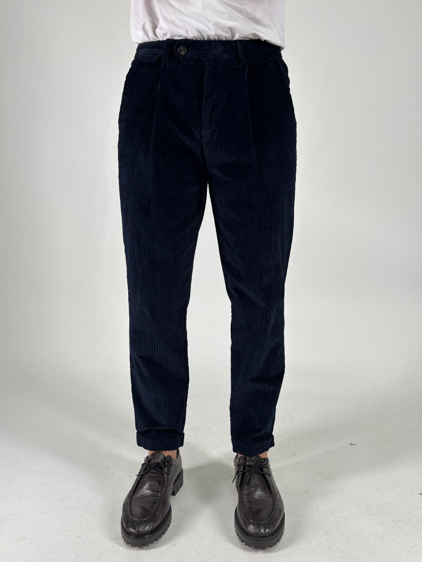 Markup pantalone velluto coste larghe BLU