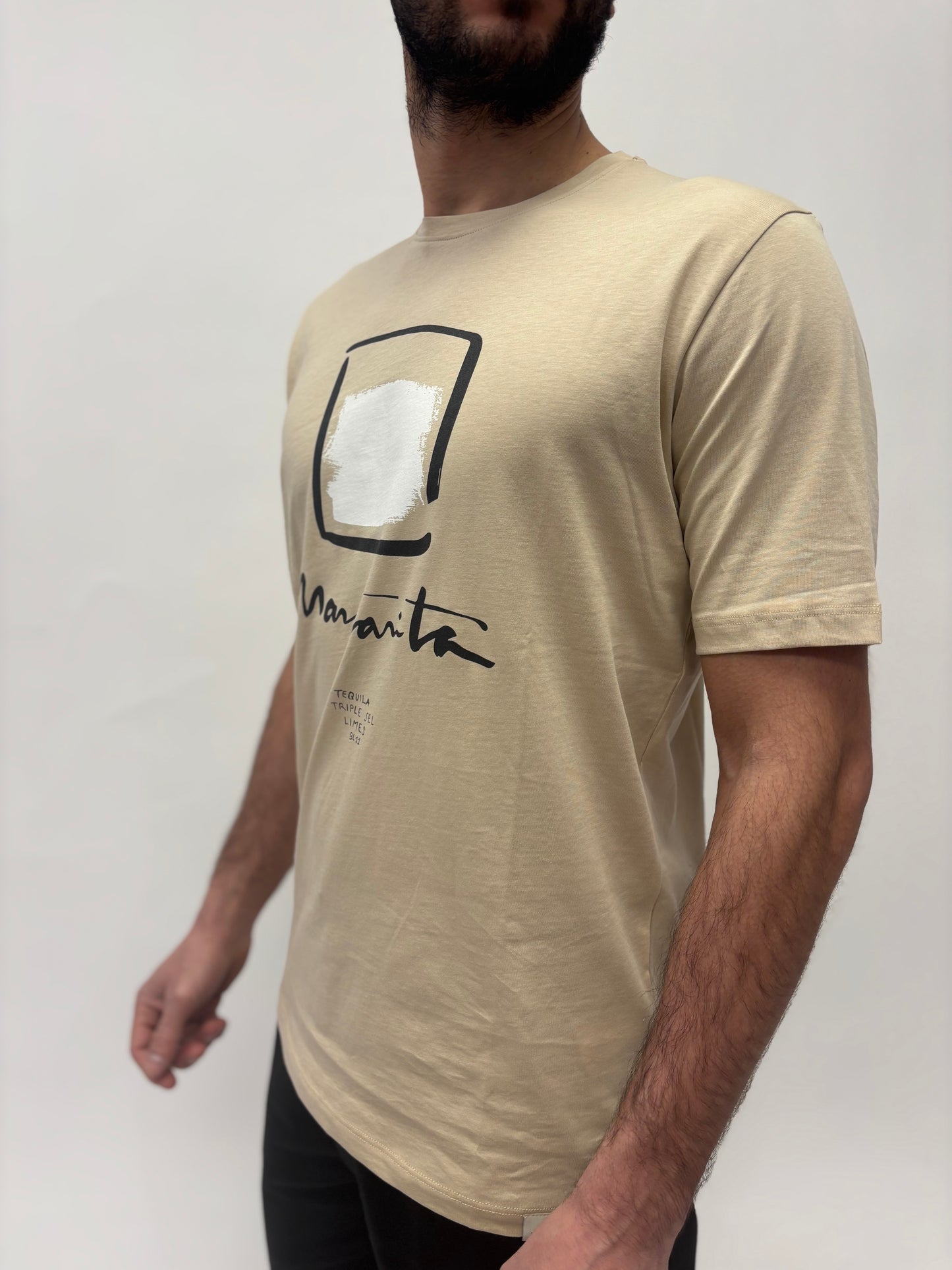 BL11 T-shirt"Margarita" BEIGE