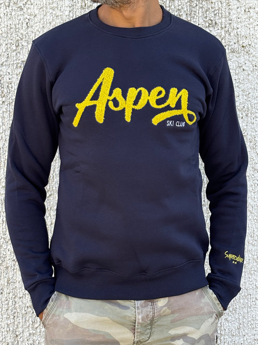 Superculture Felpa girocollo Aspen BLU