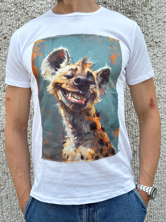 Trepuntonove t-shirt mm iena che ride BIANCO