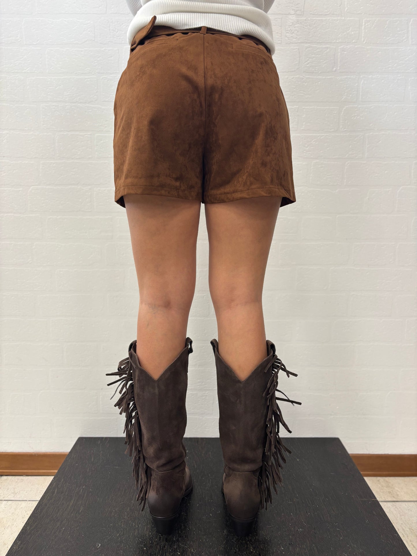 Molly Bracken Short simil camoscio COCCIO