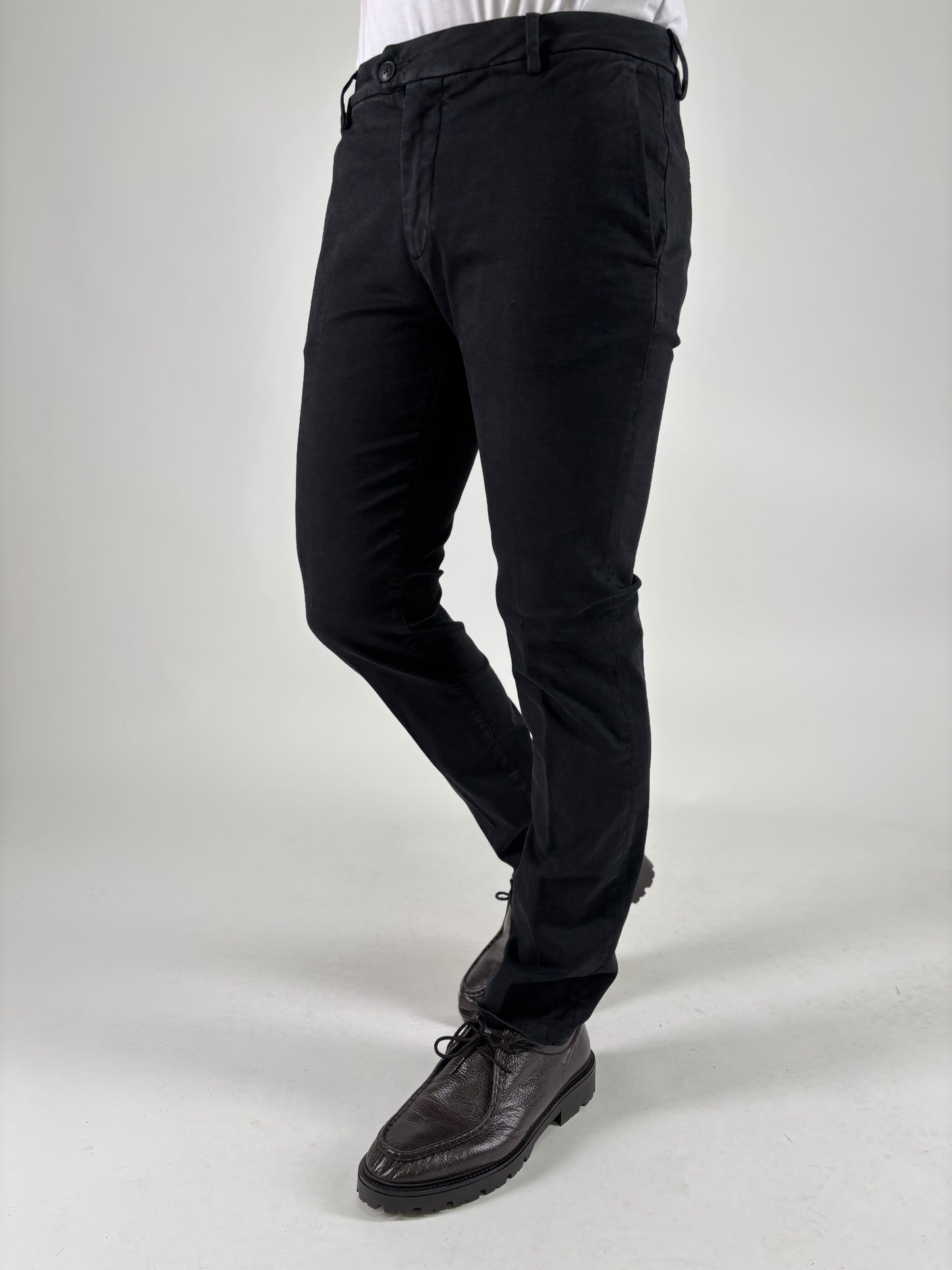 Teleria Zed Pantalone  slim NERO