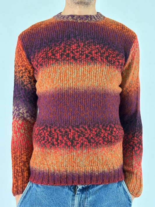 Retois Maglia girocollo ml multicolor ARANCIO