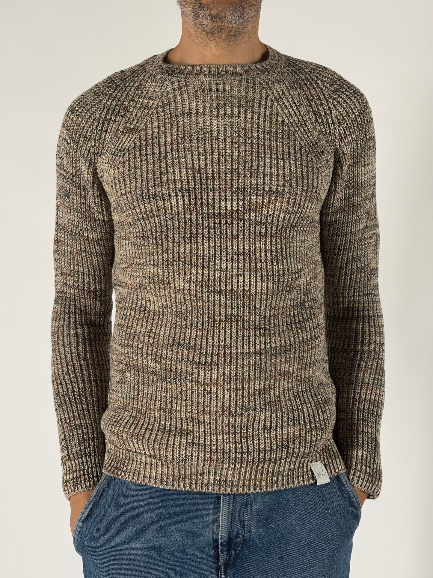 BL11 Maglia girocollo melange FANGO