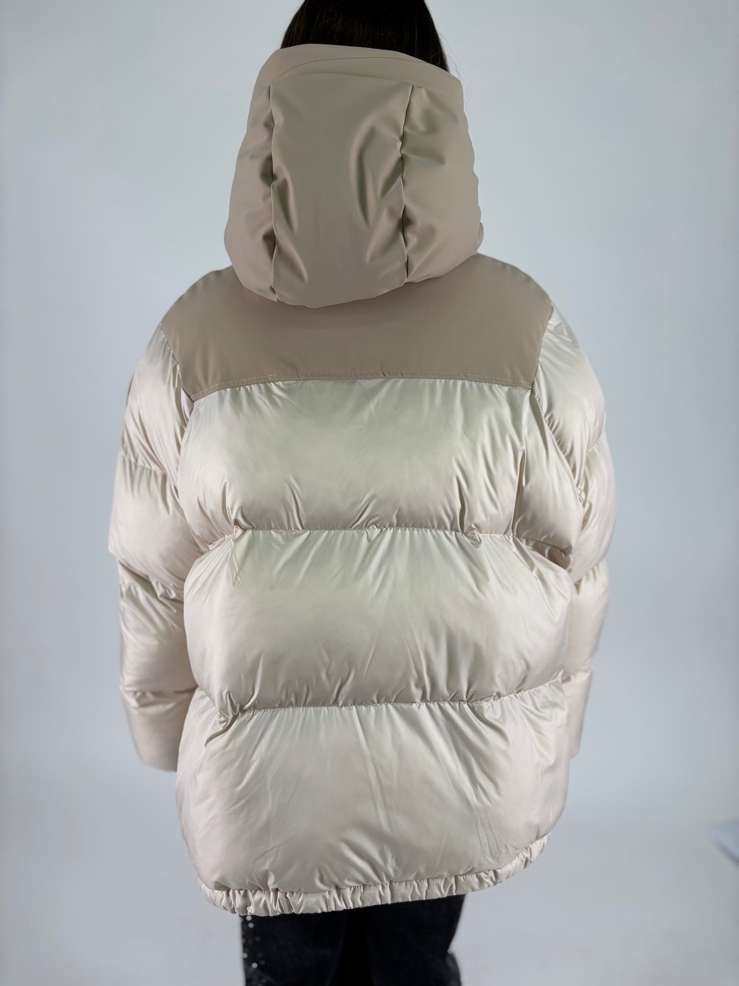 Bomboogie Piumino corto con cappuccio MILITARE