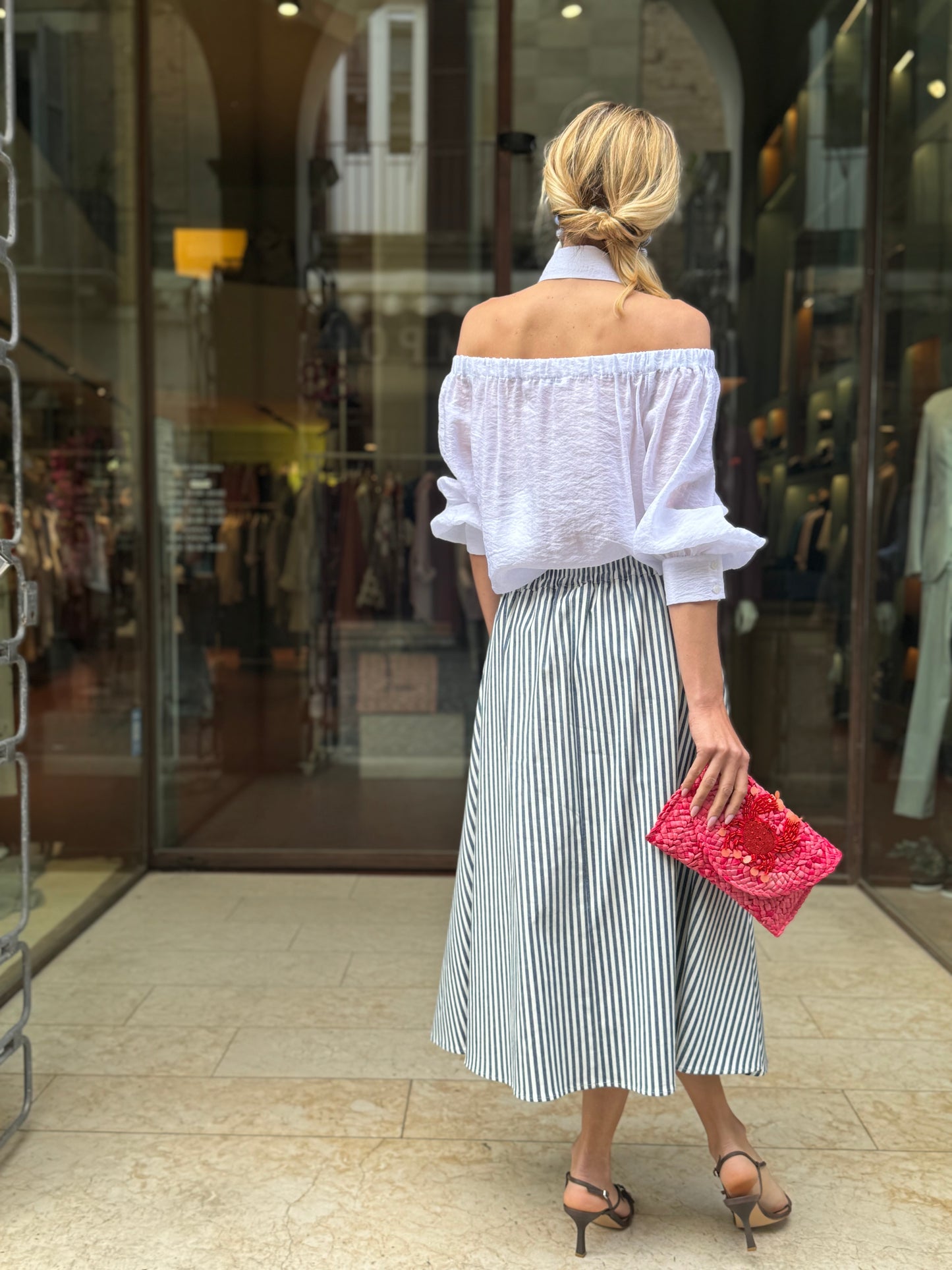 MERCI' gonna rigata BIA/BLU