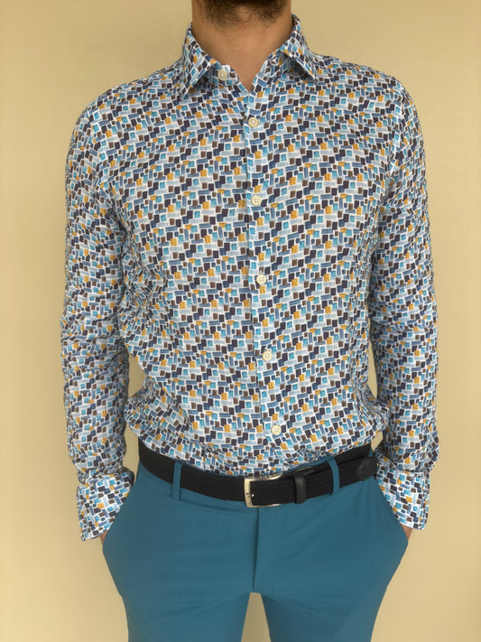Philotinto Camicia fantasia geometrica MULTICOLOR