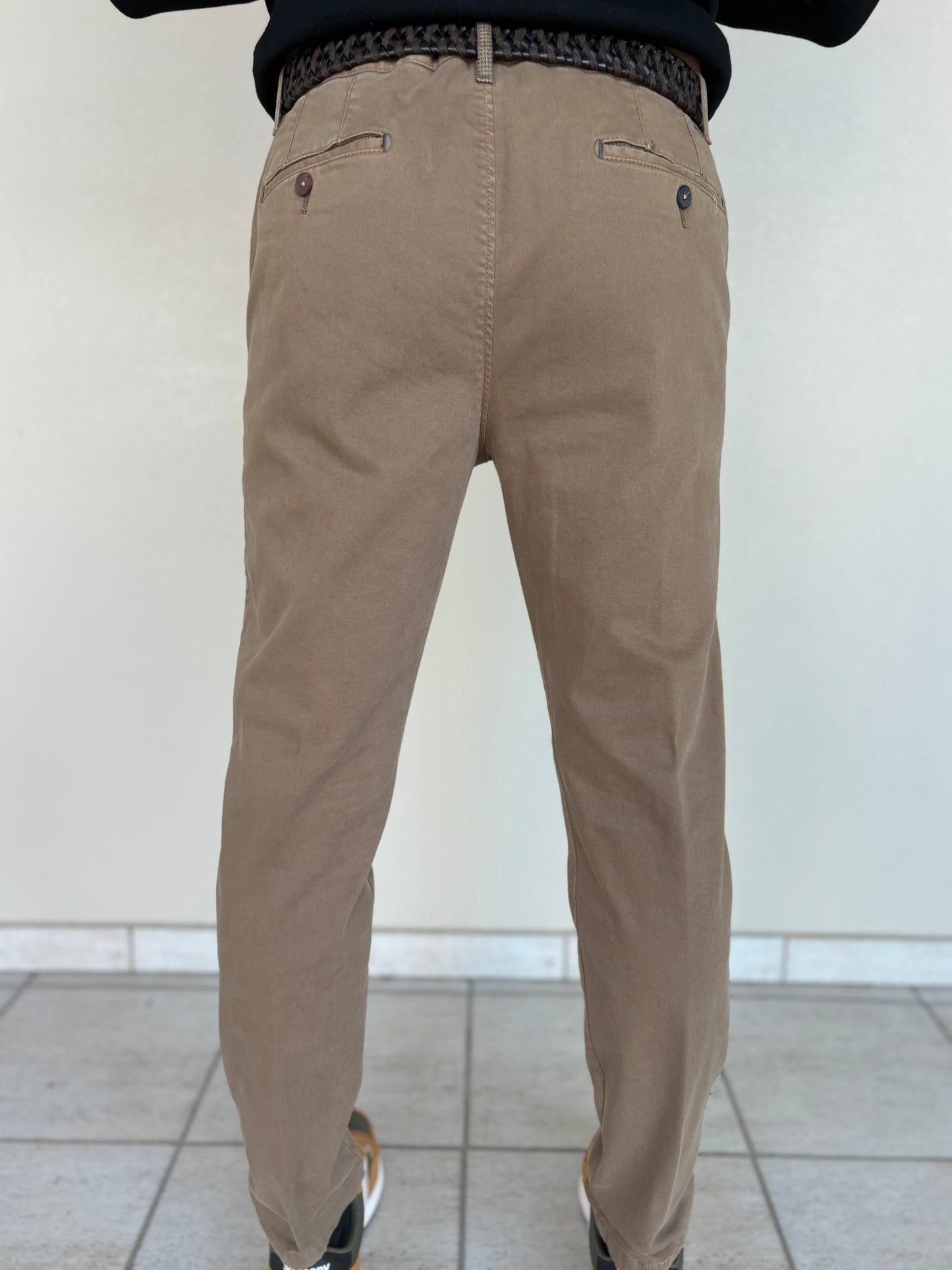 Savoir Faire Pantalone tasca uomo con profili sulle tasche e passanti CAMMELLO