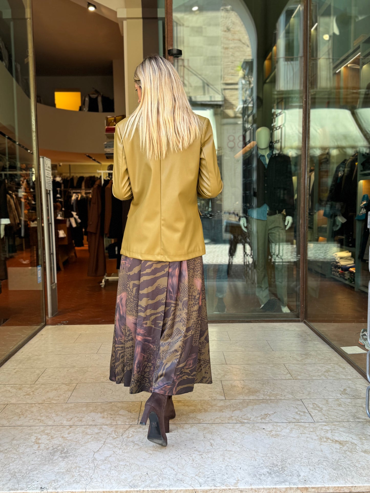 DIXIE giacca ecopelle 1238 OLIO