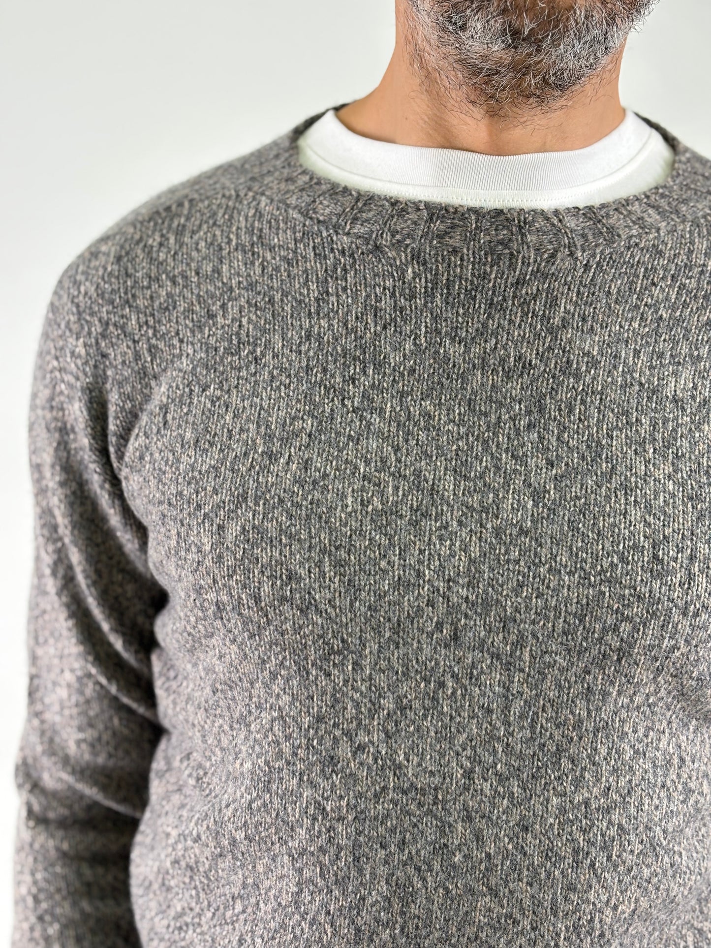 Retois Maglia ml girocollo melange GRIGIO/BEIGE