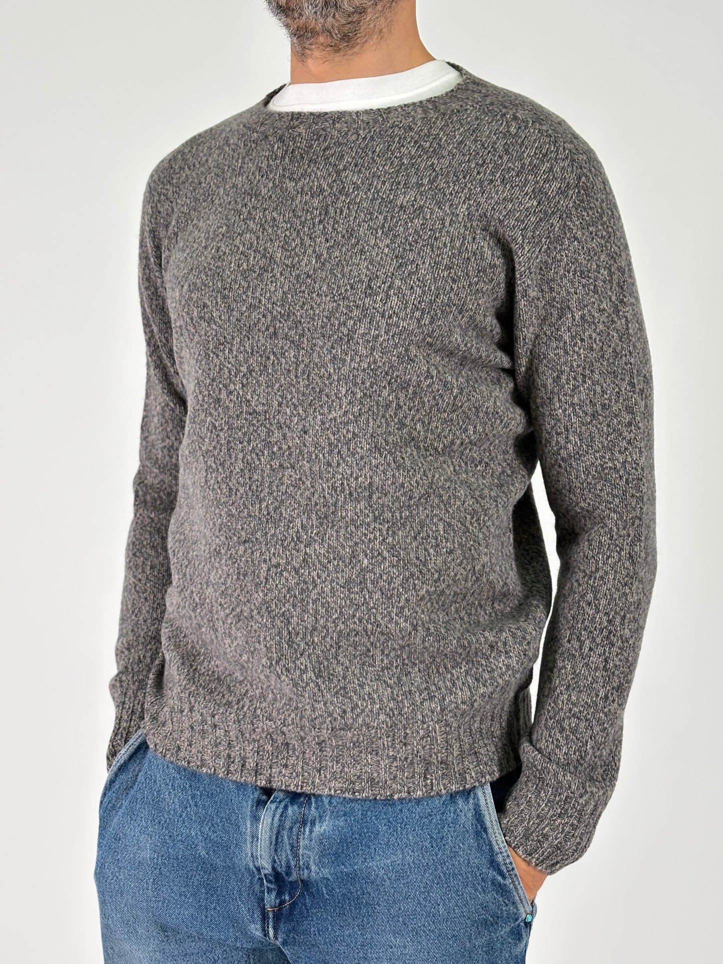 Retois Maglia ml girocollo melange GRIGIO/BEIGE