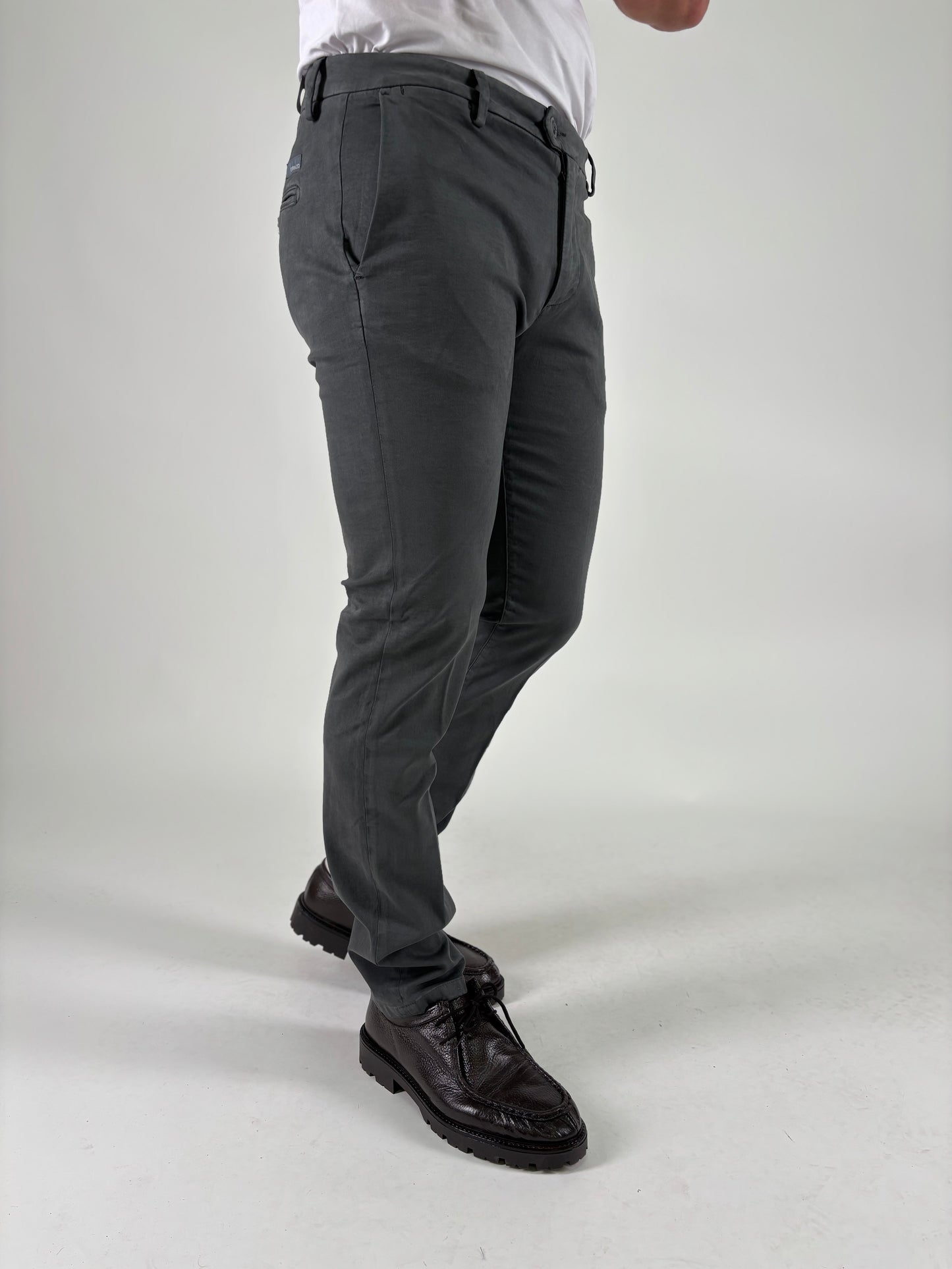 Teleria Zed Pantalone  slim ANTRACITE