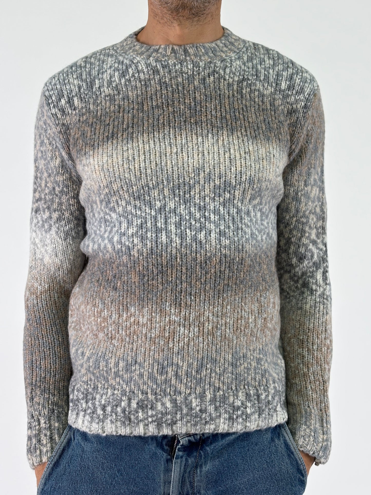 Retois Maglia girocollo ml multicolor GRIGIO