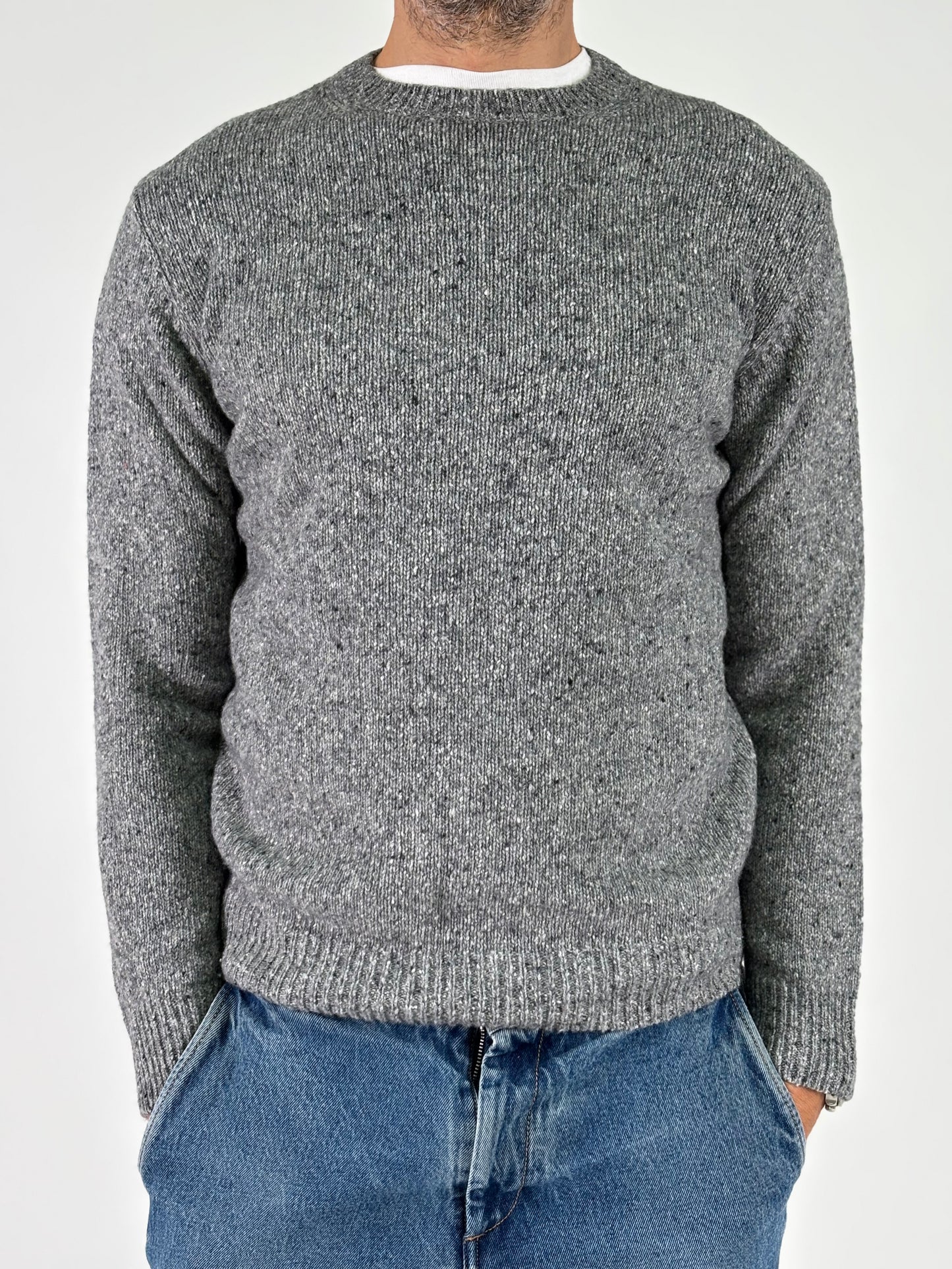 Retois Maglia girocollo melange GRIGIO