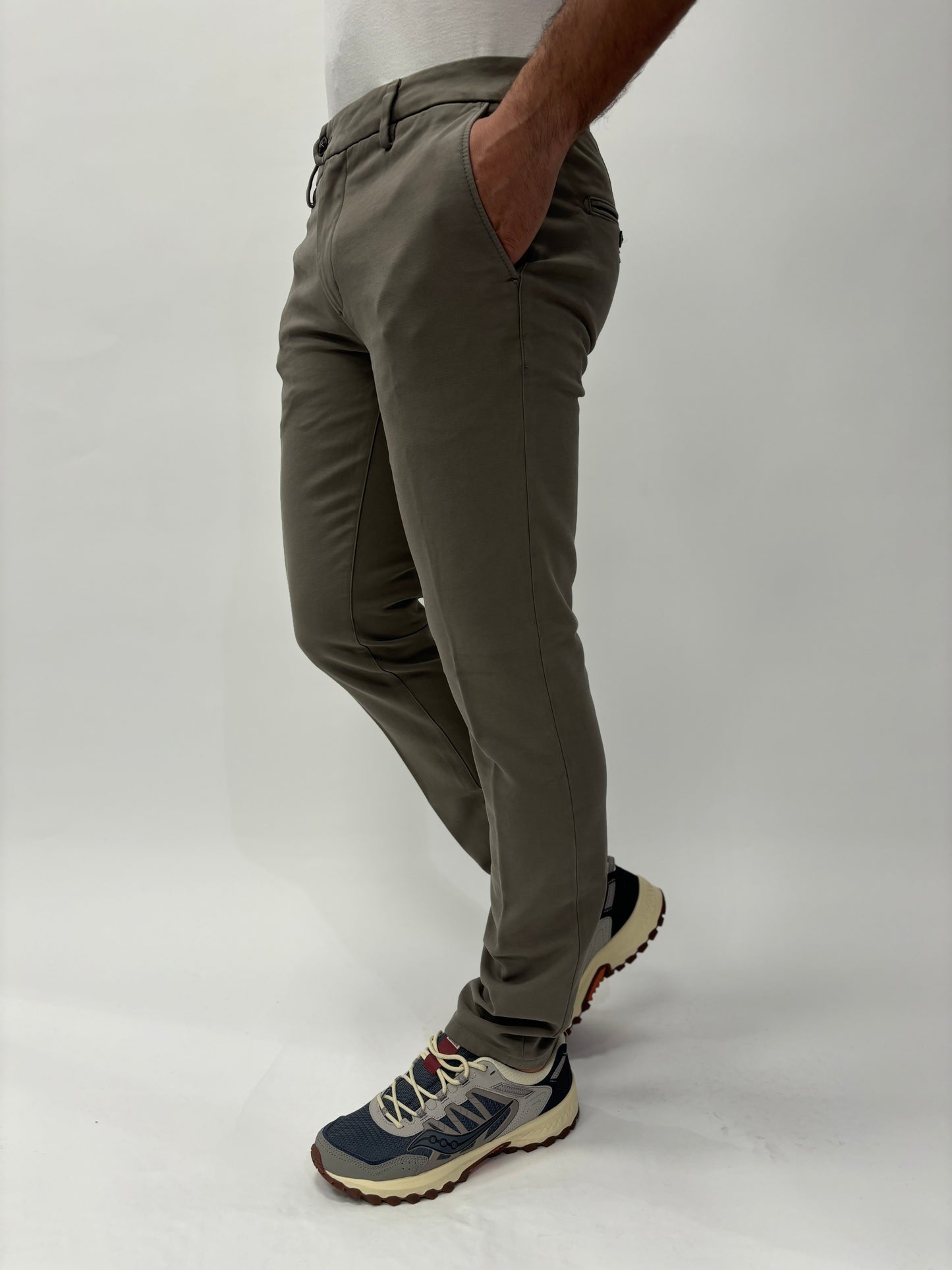 Teleria Zed Pantalone chino GRIGIO TALPA