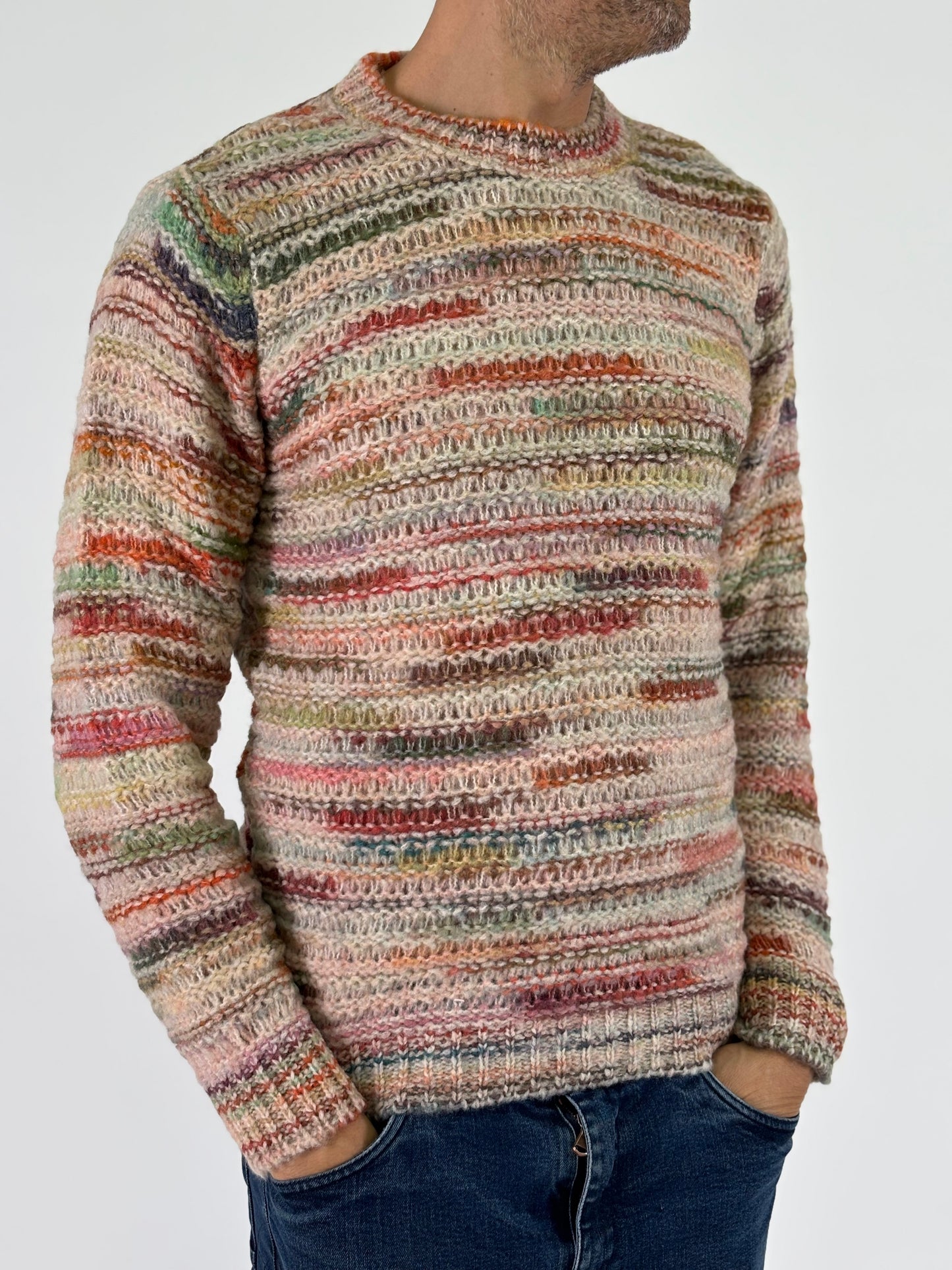 Berna Maglia girocollo in lana FANTASIA