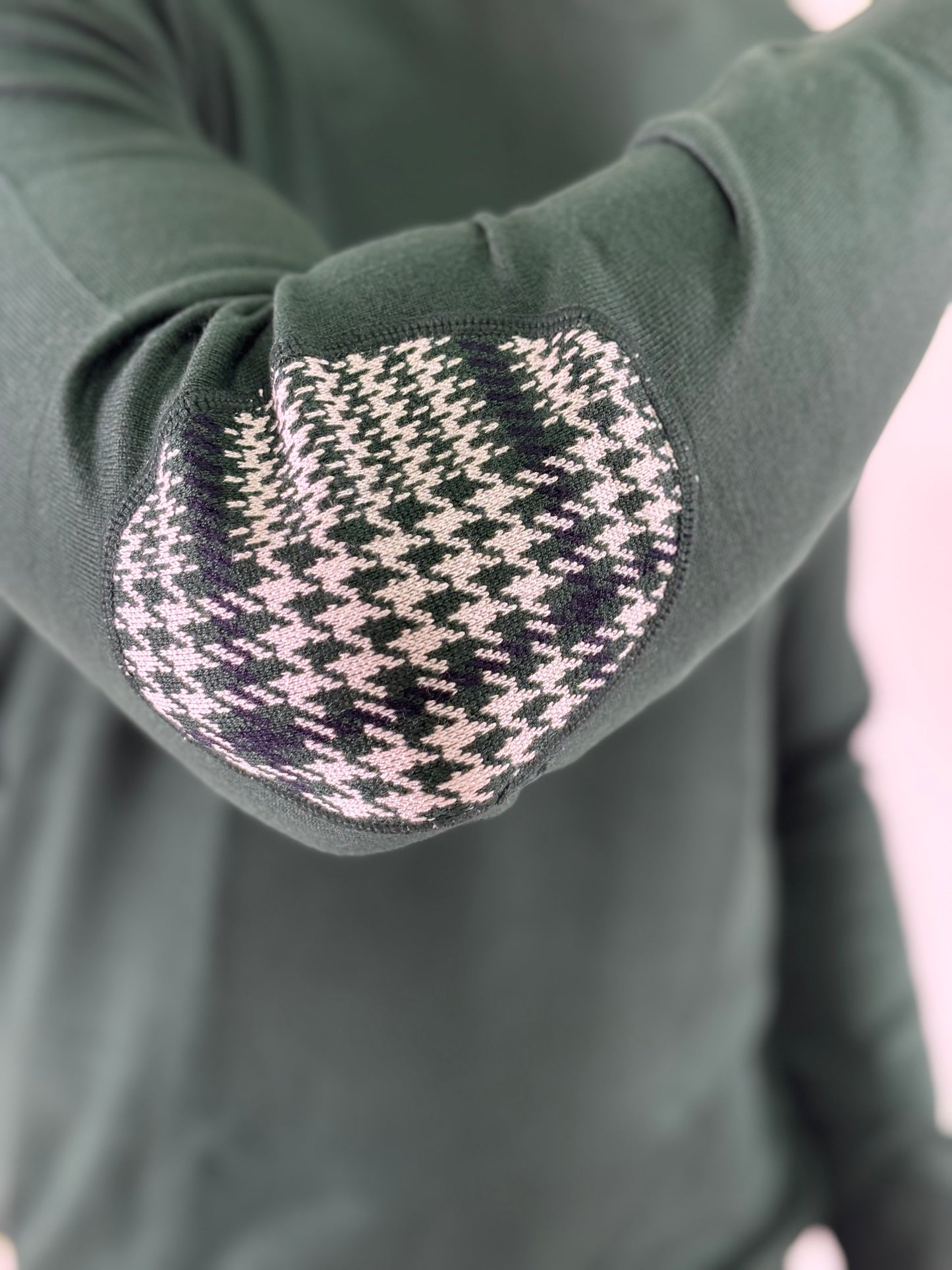 Markup Maglia girocollo ml con toppa gomito VERDE