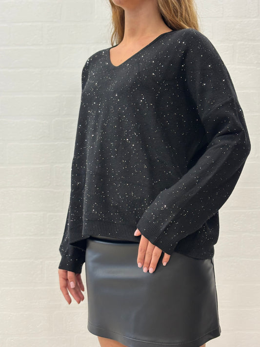Griffai Maglia ml con punte più lunghe NERO