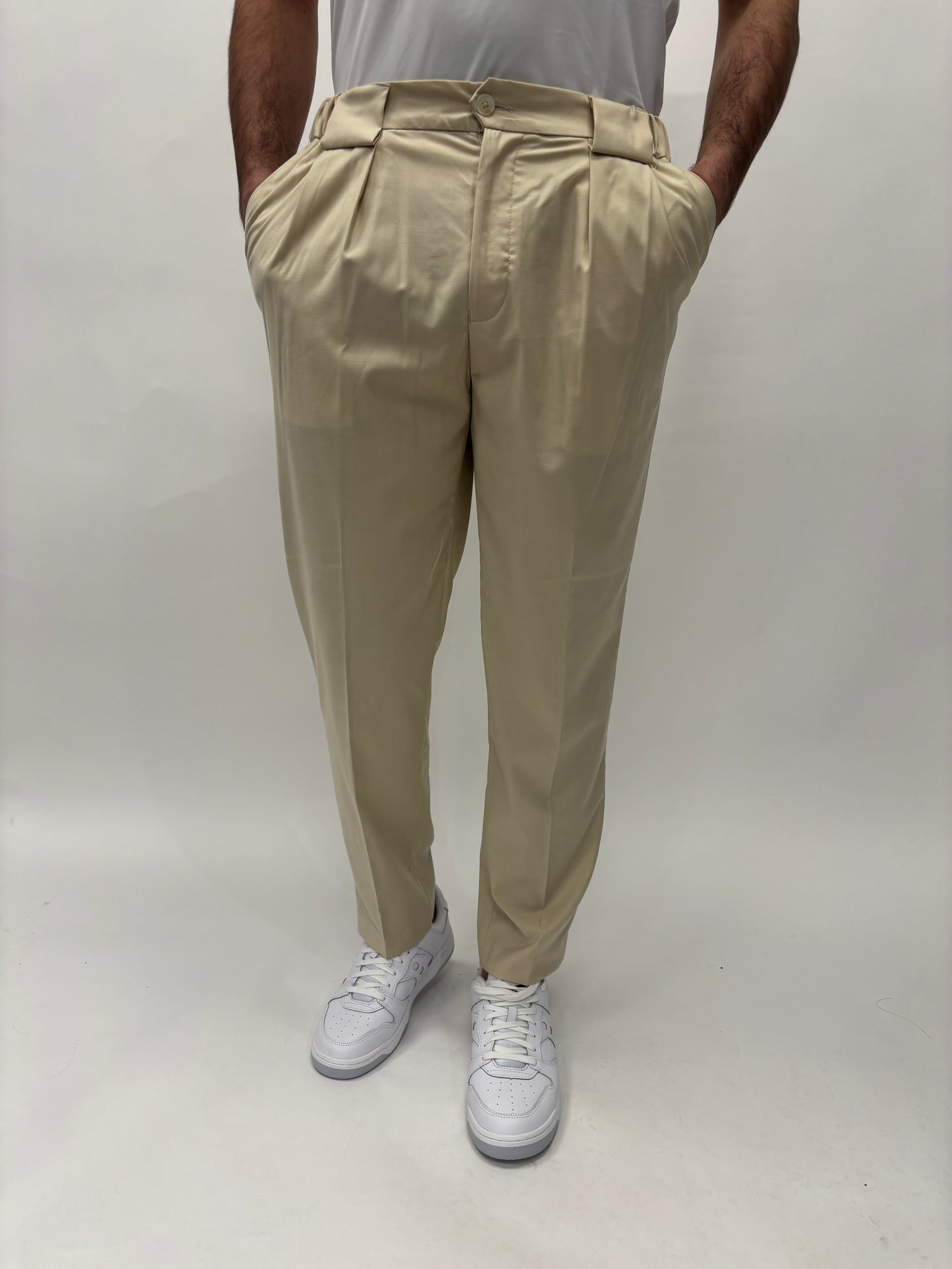 Seinse pantalone pences fondo largo cotone leggero BEIGE