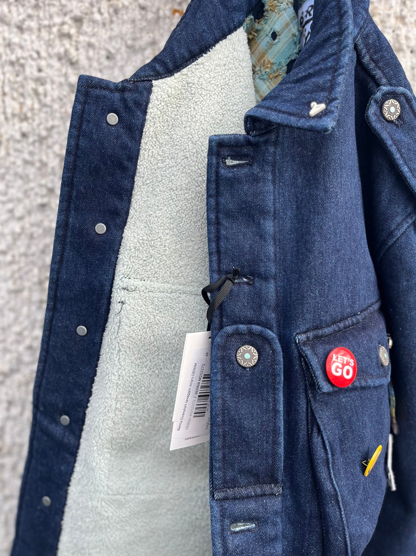 Berna Overshirt lavaggio scuro DENIM