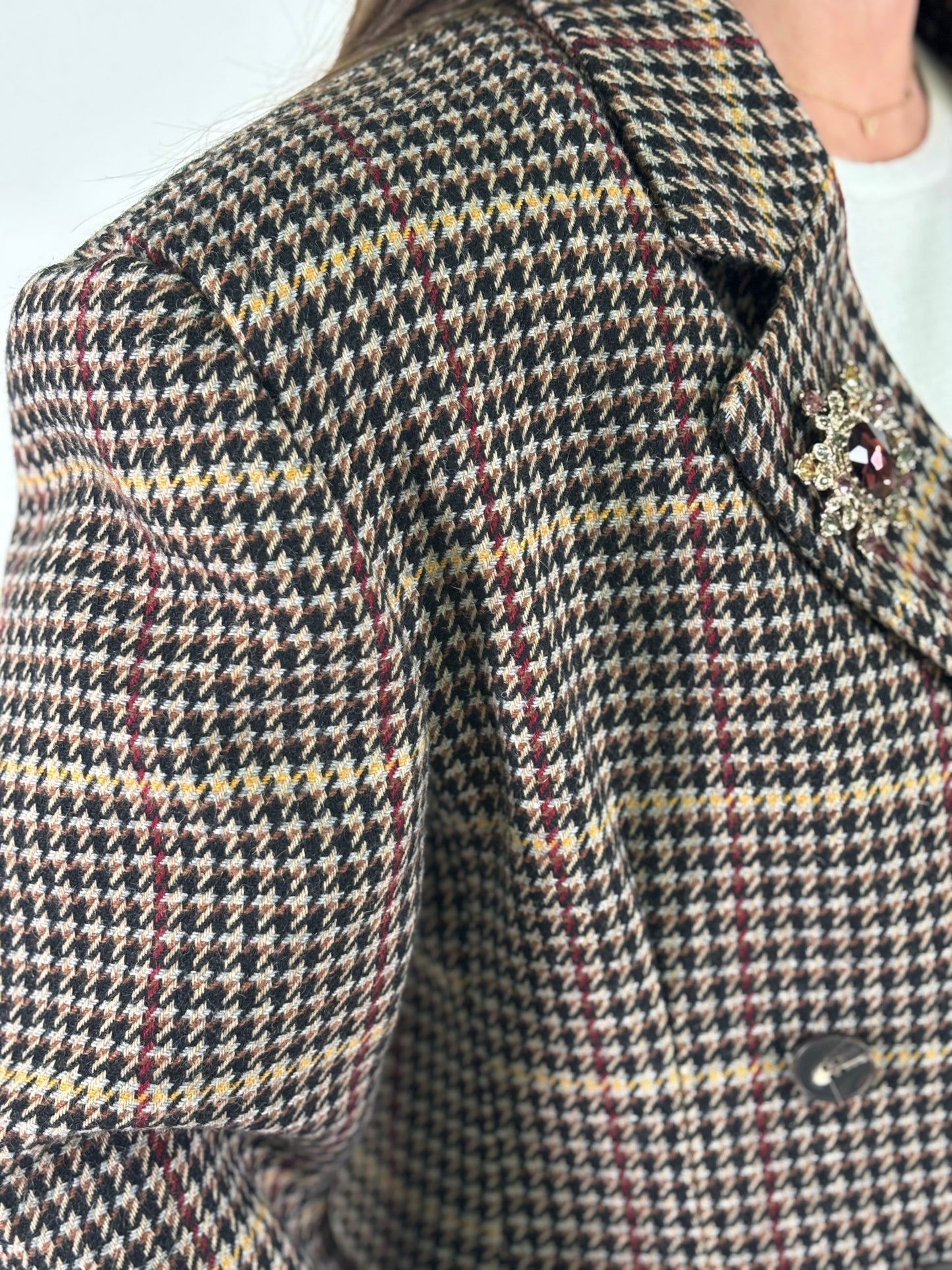 Tensione In Giacca doppiopetto pied de poule MULTICOLOR