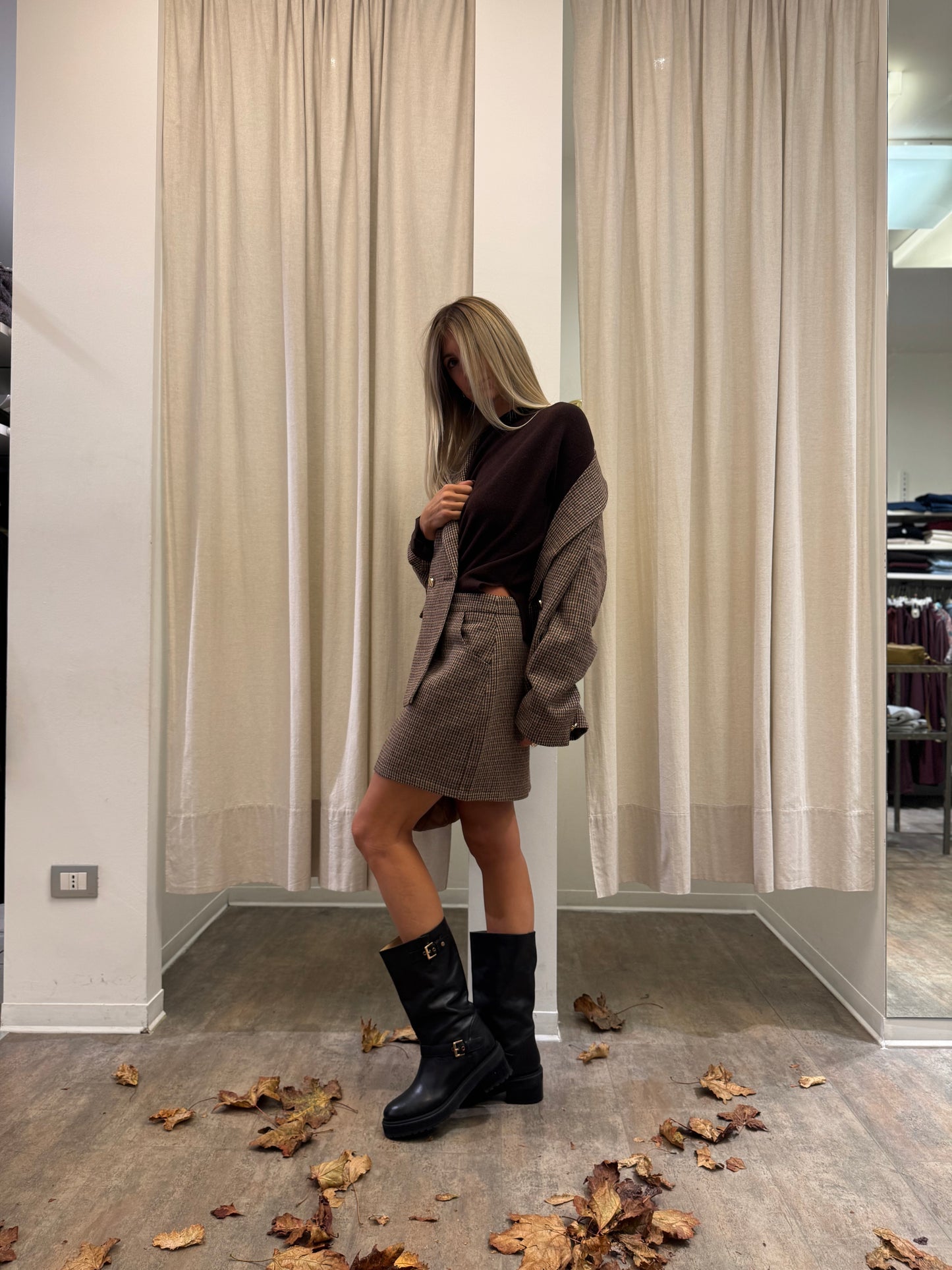 Molly Bracken Giacca pied de poule MULTICOLOR