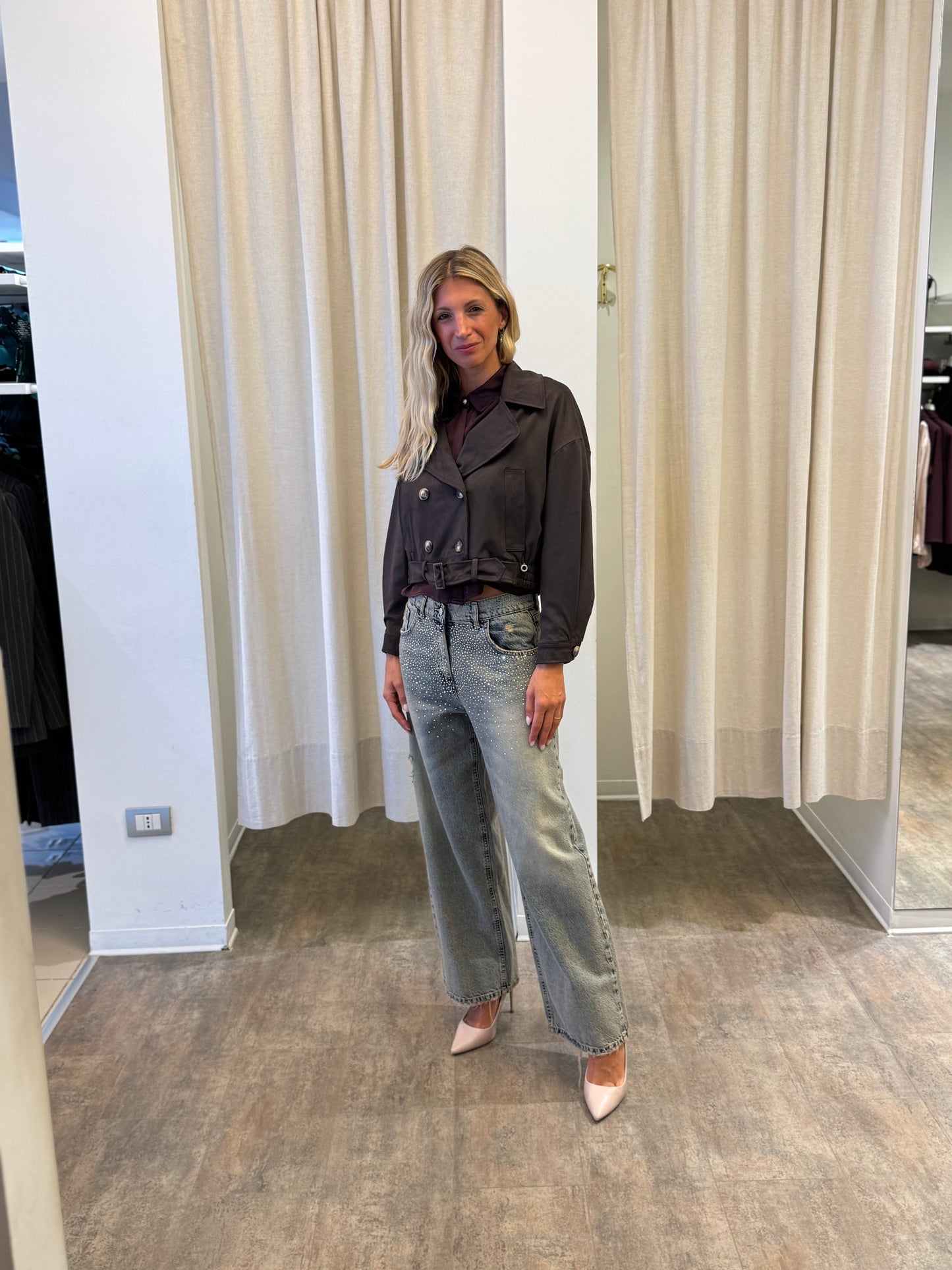 Eco Giubbino simil dainetto TESTA MORO