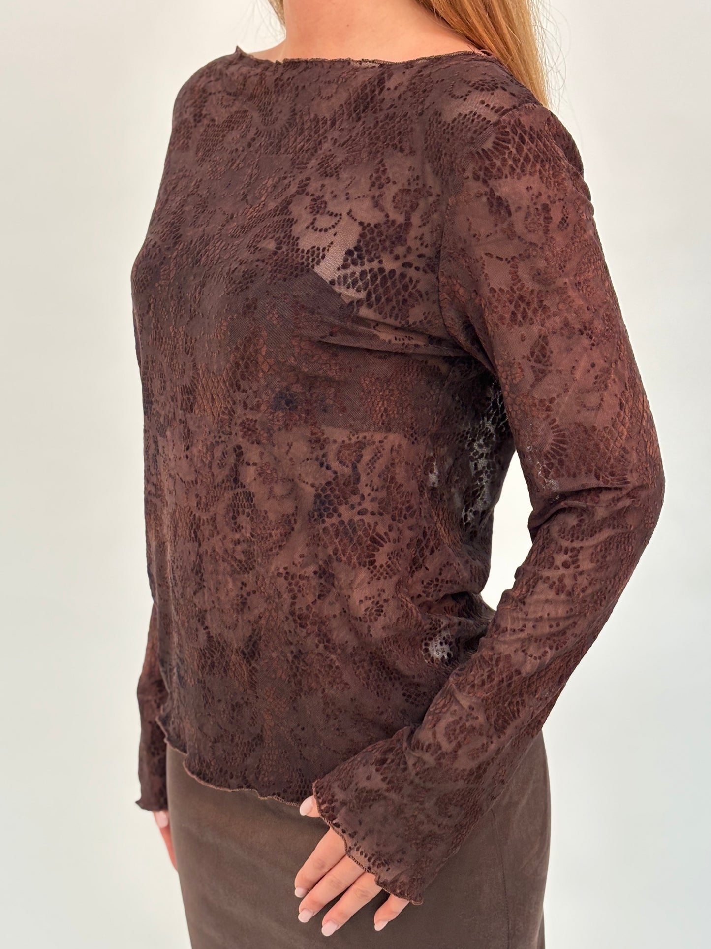 Susy Star Maglia ml effetto ciniglia VINACCIA