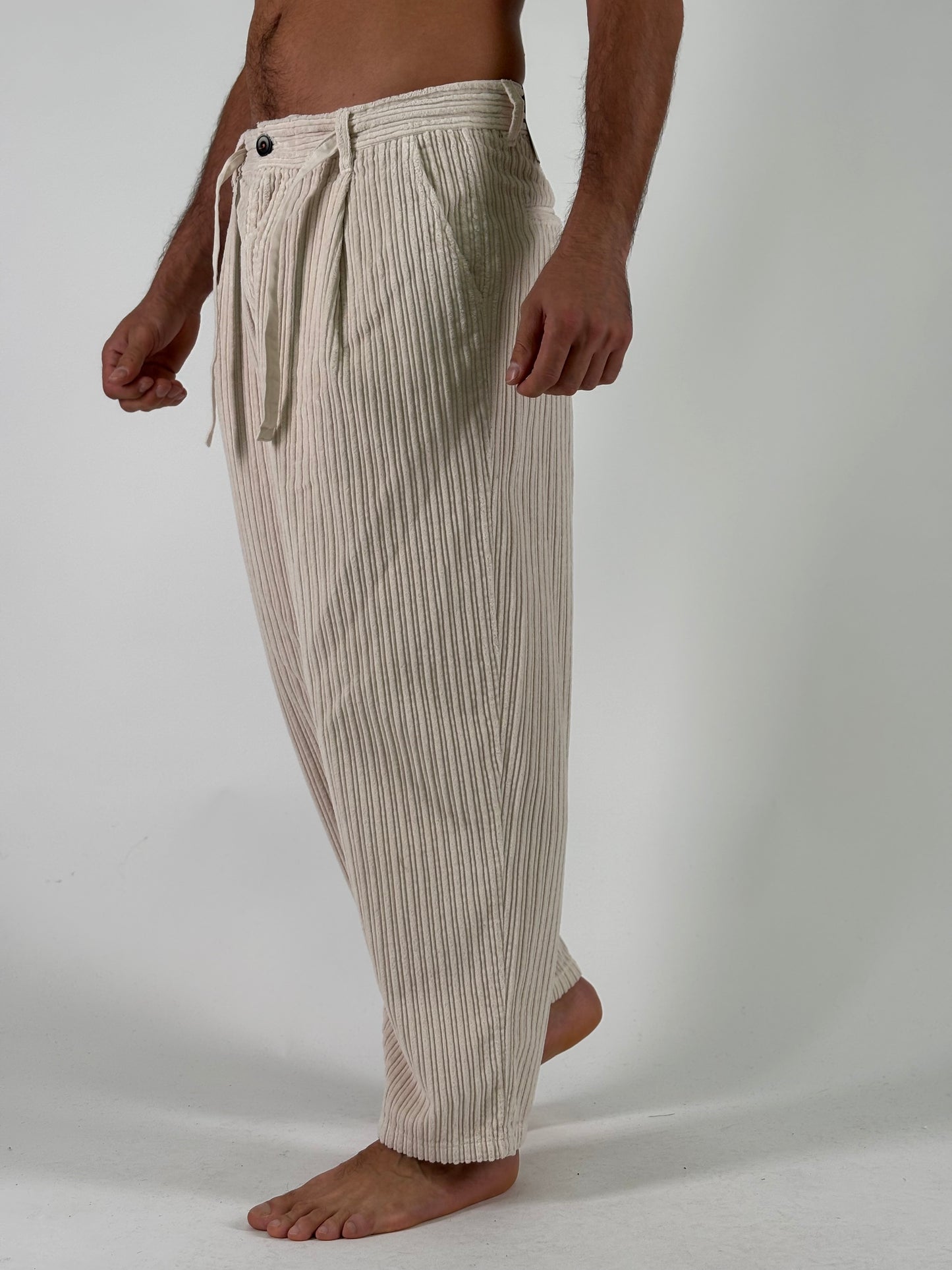 Berna Pantalaccio cropped in velluto con pinces PANNA