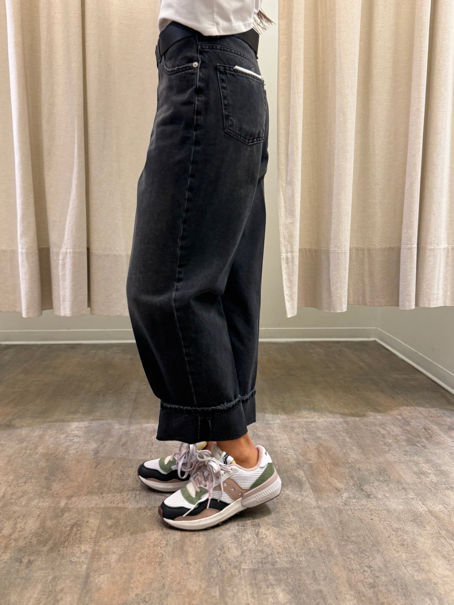 Haveone Jeans mod. Mandy+ cintura NERO