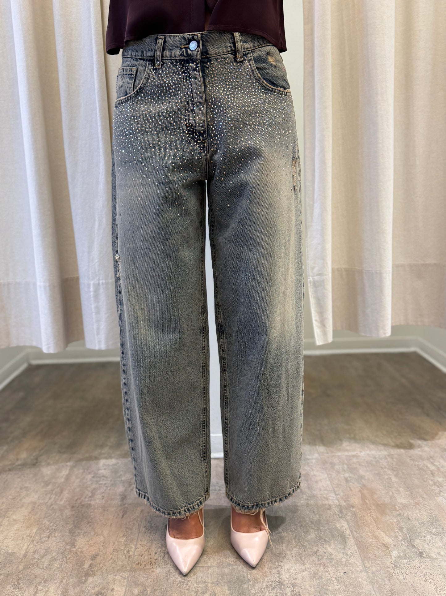 Haveone Jeans mod. Bella con strass DENIM