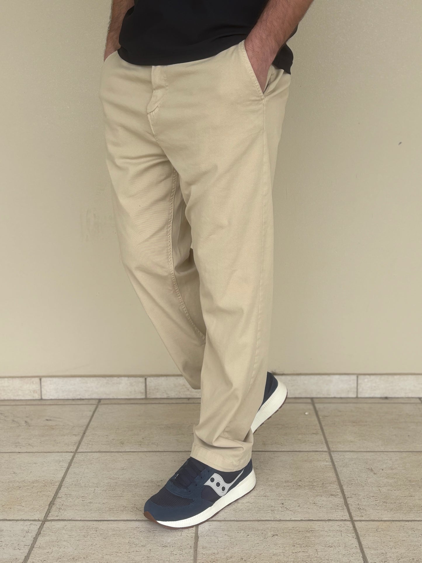 BL11 Pantalone palazzo BEIGE